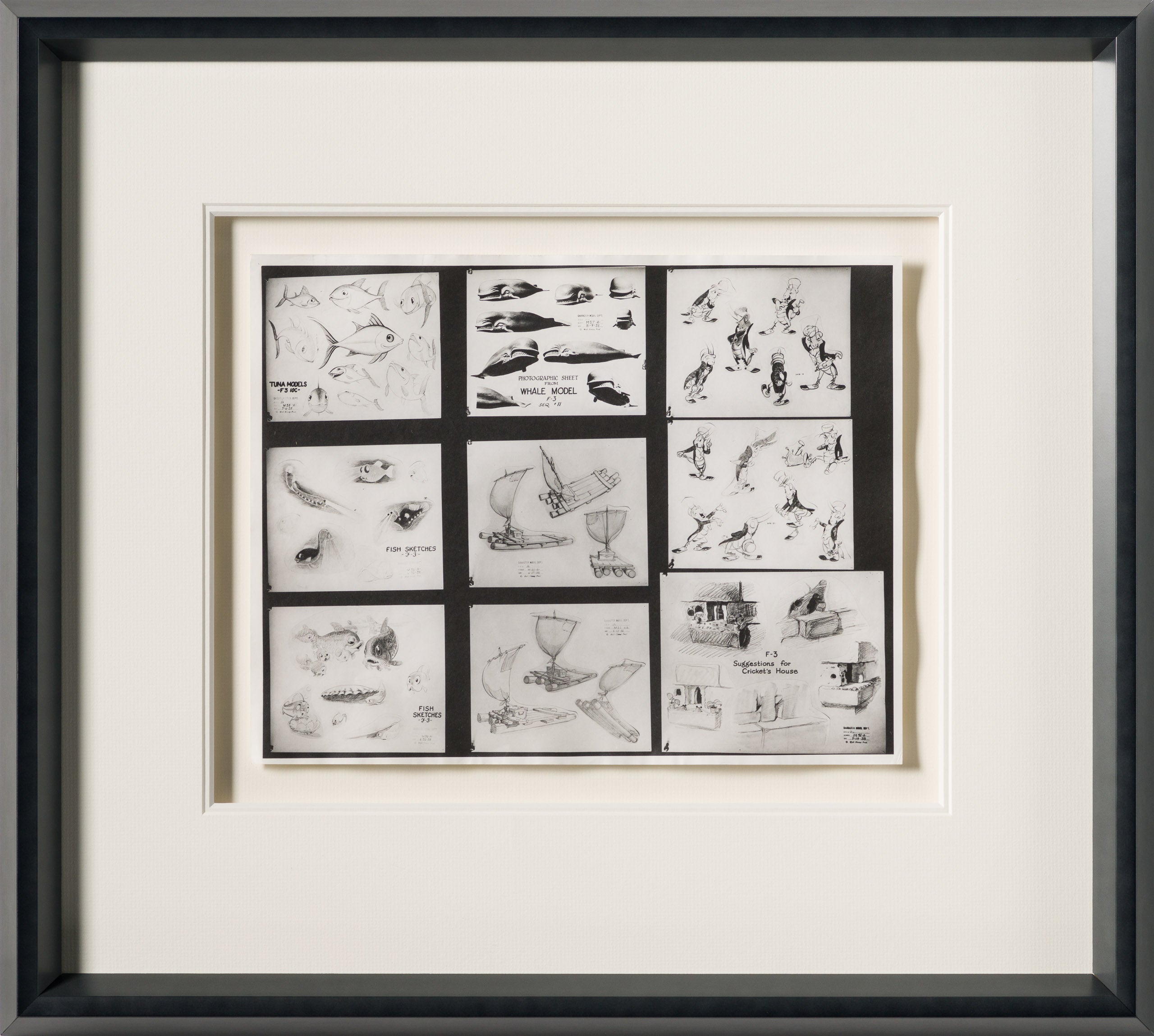 VIN ORI POR 27381 Miscellaneous Characters from Pinocchio Model Sheet 30