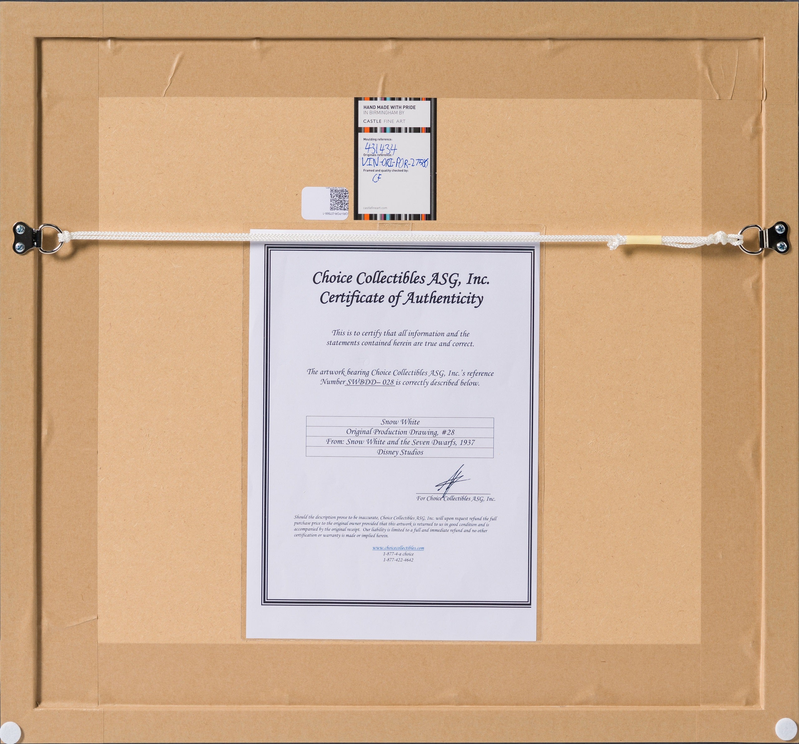 VIN ORI POR 27566 7 Snow White #28 OPD