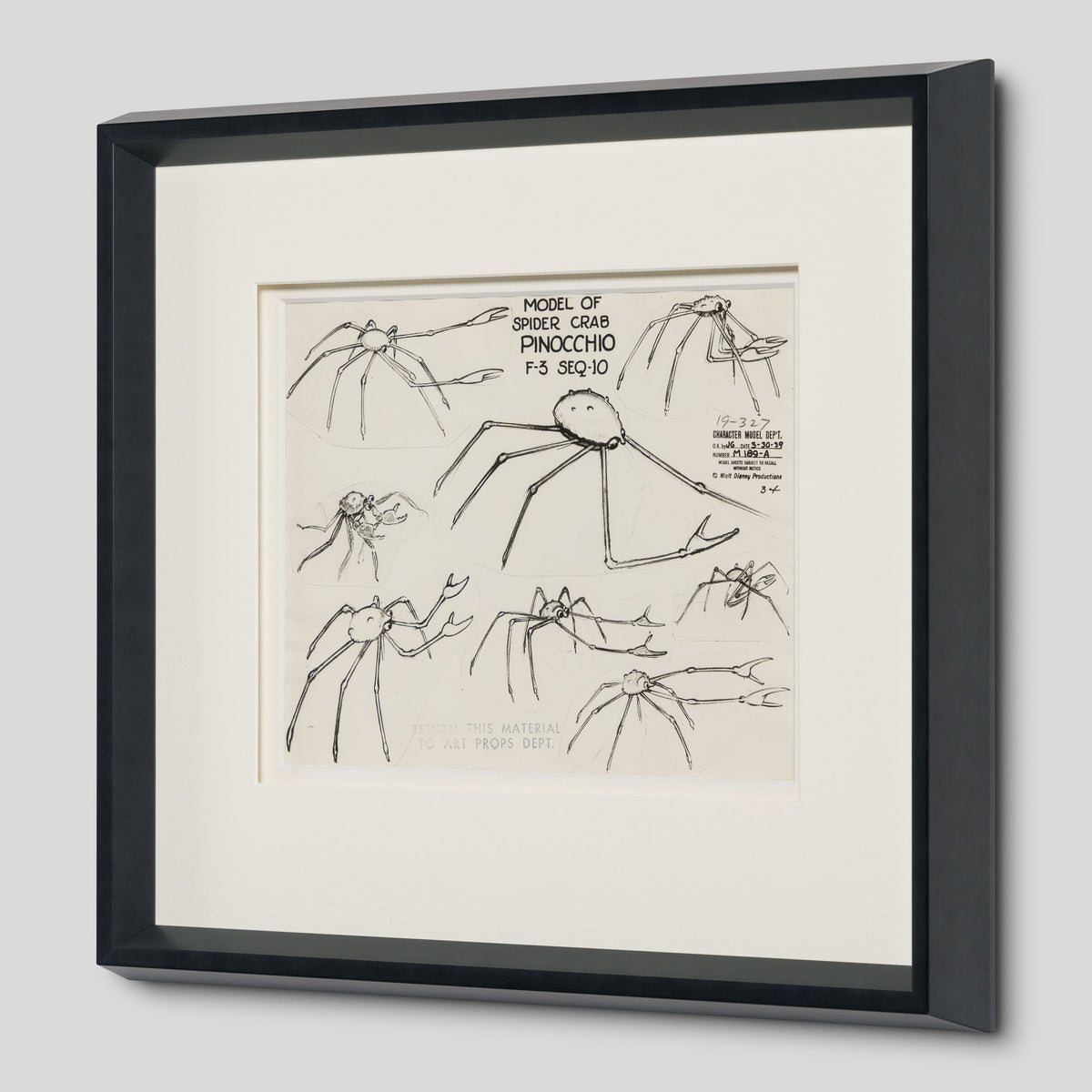 VIN ORI POR 27574 Spider Crab Model Sheet 2
