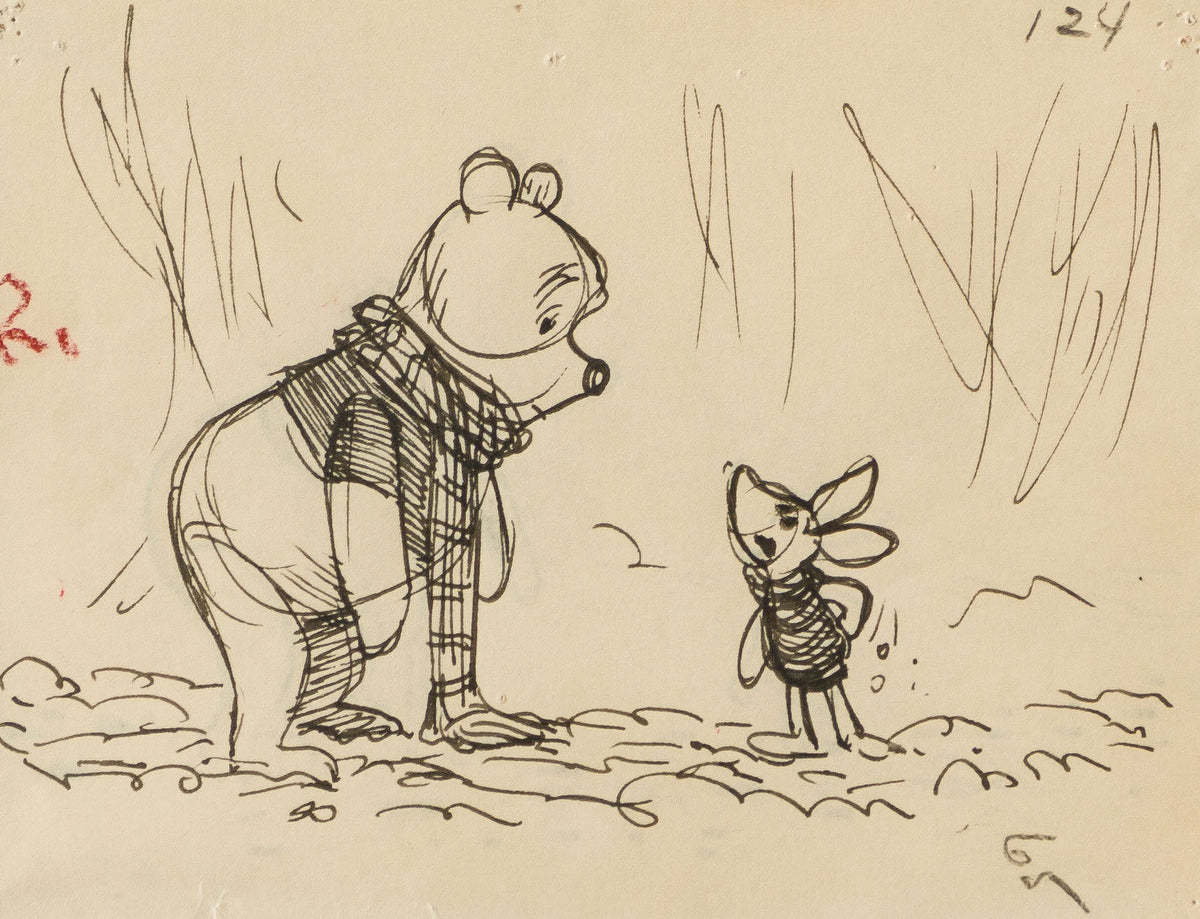 VIN ORI POR 28968 Double Sided Disney Storyboard (1) (from Winnie The Pooh And Tigger Too , 1974) 31