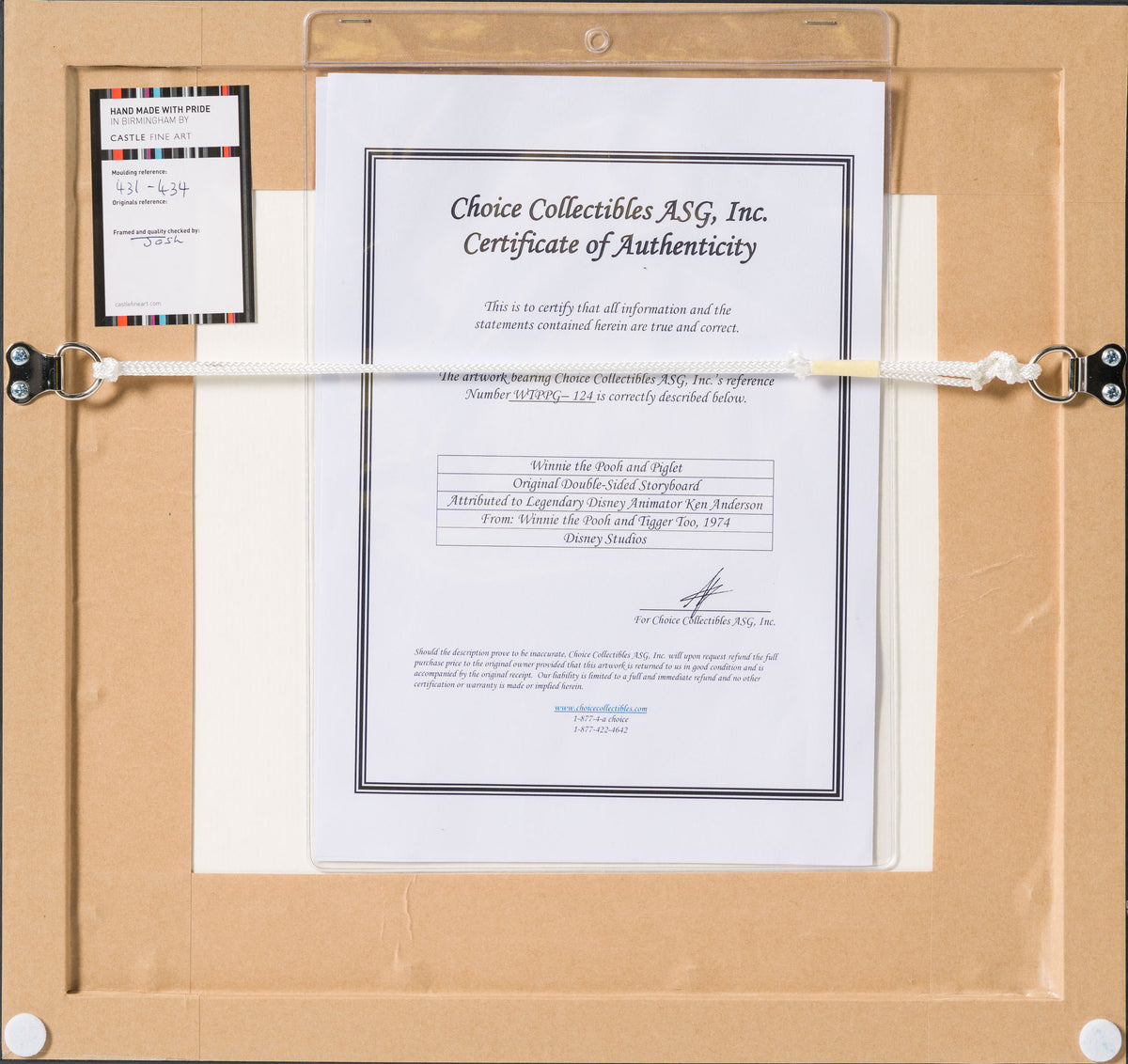 VIN ORI POR 28968 Double Sided Disney Storyboard (1) (from Winnie The Pooh And Tigger Too , 1974) 6