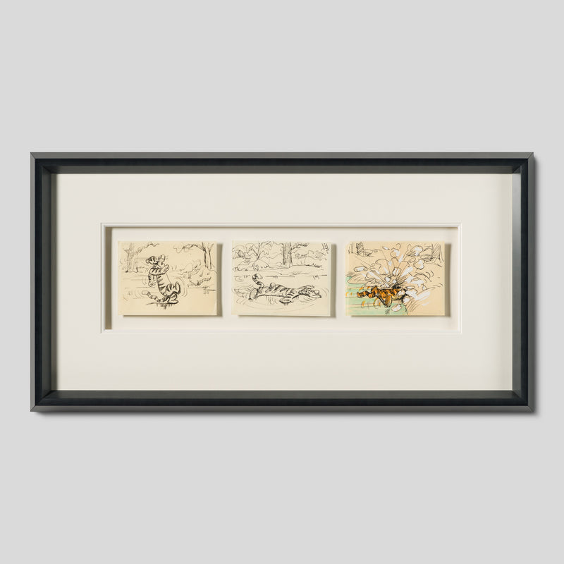 VIN ORI POR 29013 3 Board Disney Storyboard Set 2 (from Winnie The Pooh And Tigger Too , 1974) 1