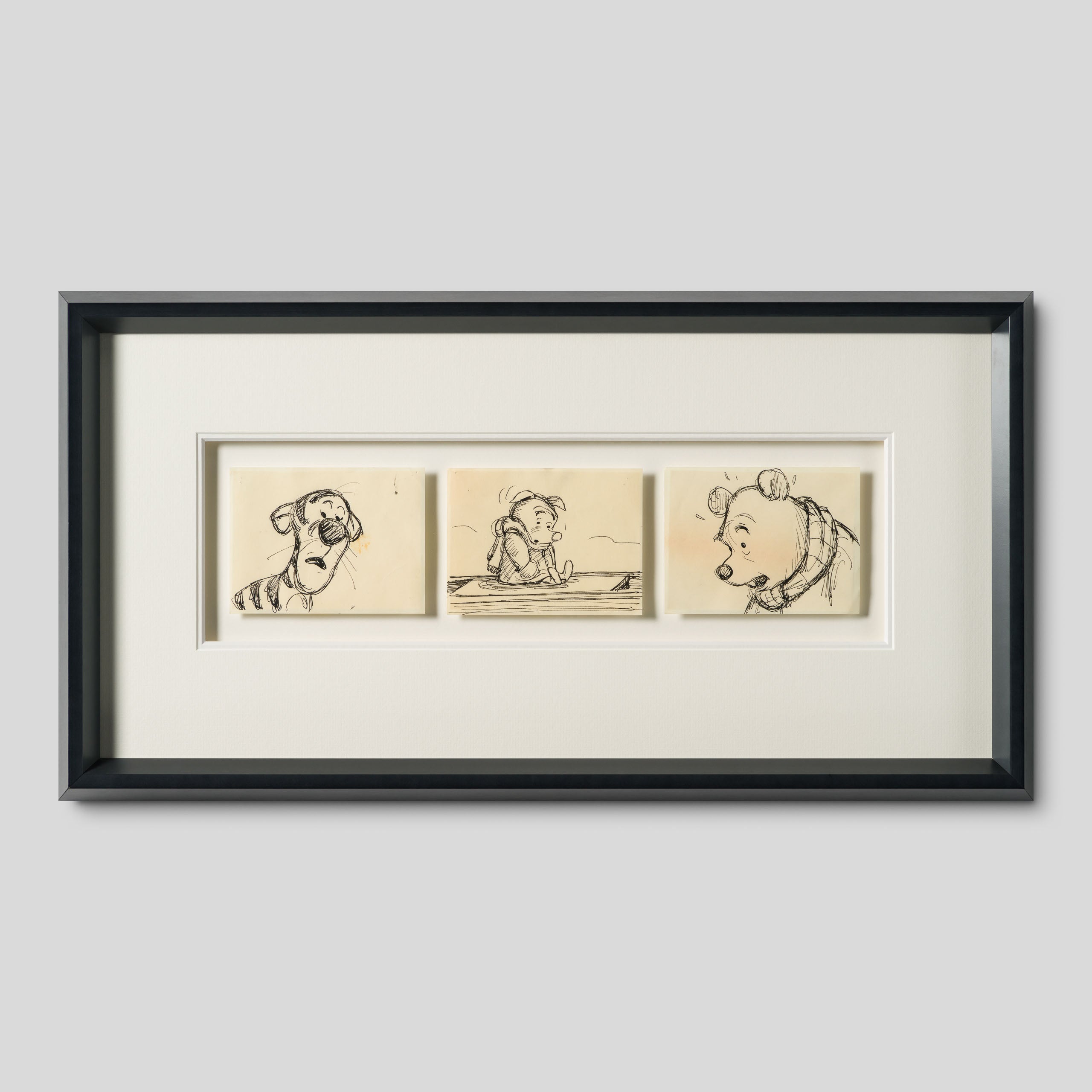 VIN ORI POR 29015 3 Board Disney Storyboard Set 4 (from Winnie The Pooh And Tigger Too , 1974) 1