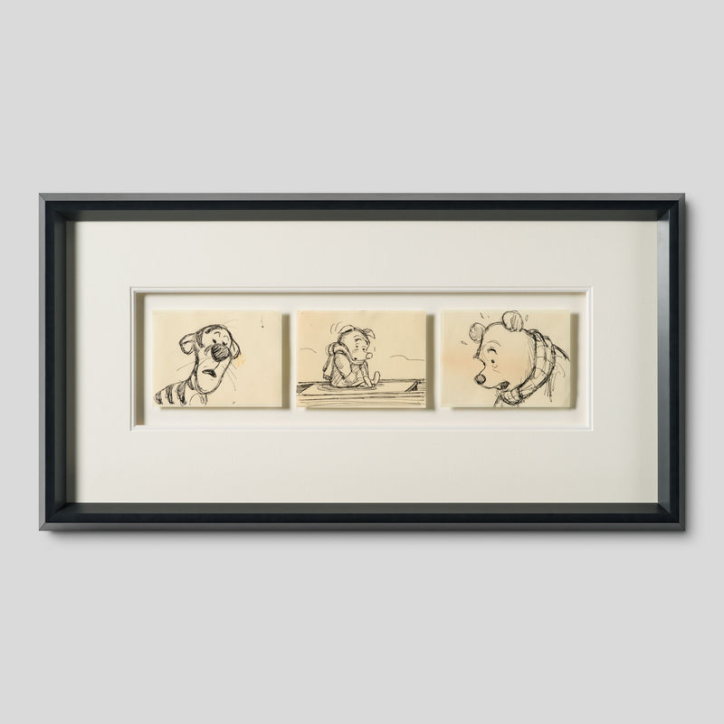 VIN ORI POR 29015 3 Board Disney Storyboard Set 4 (from Winnie The Pooh And Tigger Too , 1974) 1