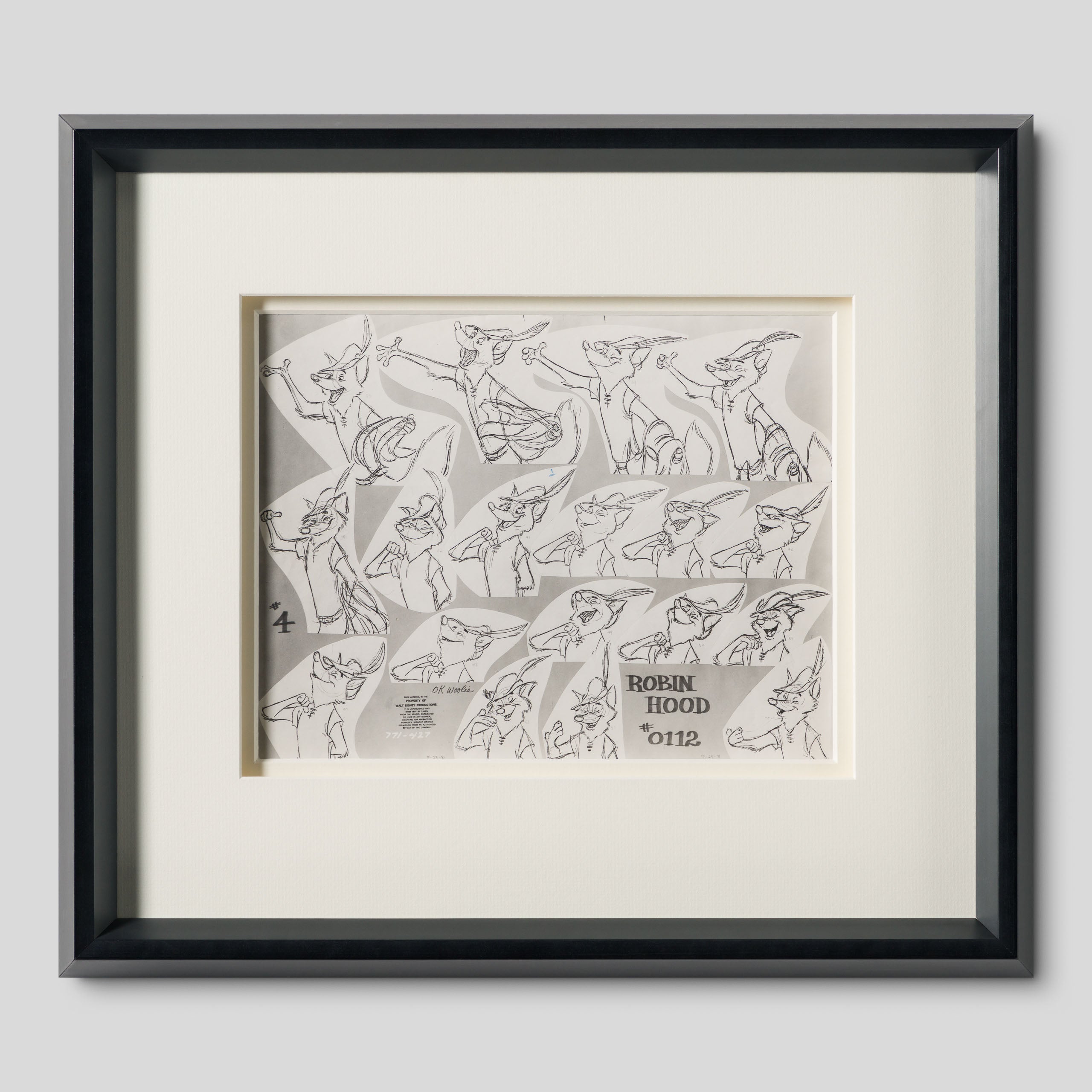 VIN ORI POR 31240 Robin Hood 3 Model Sheet (1973) 1