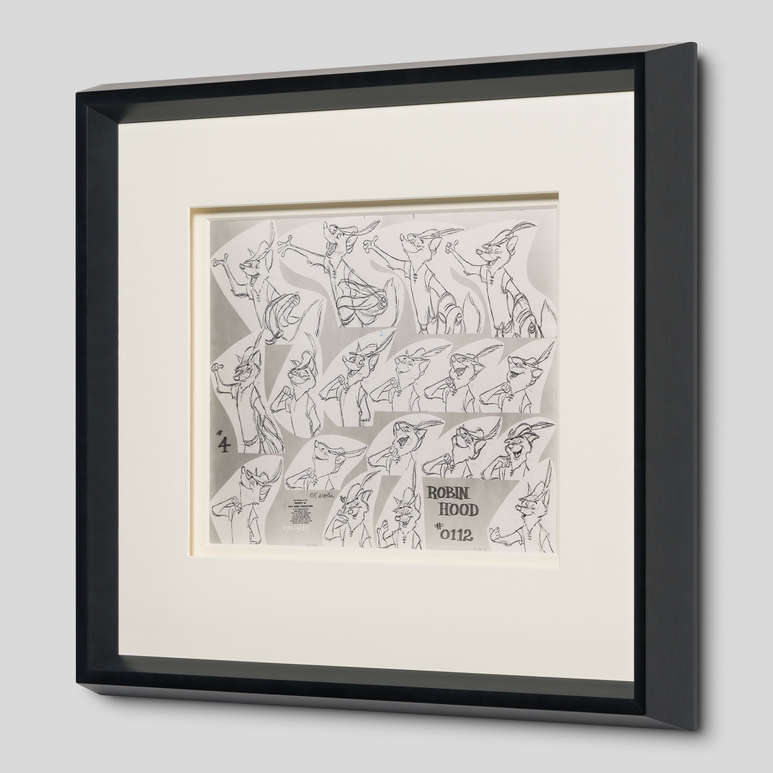 VIN ORI POR 31240 Robin Hood 3 Model Sheet (1973) 2