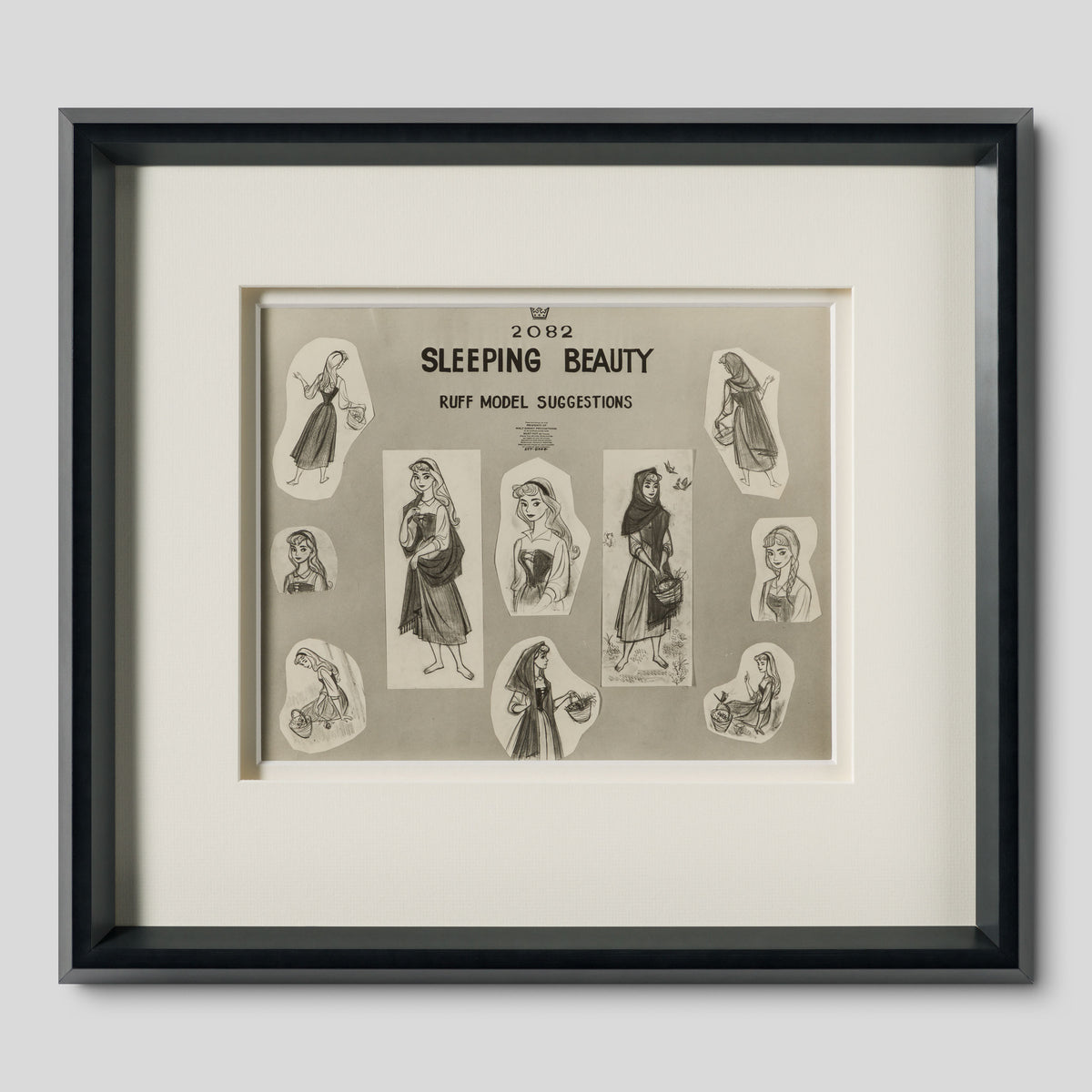 VIN ORI POR 31241 Sleeping Beauty Briar Rose 1 Model Sheet (1959) 1