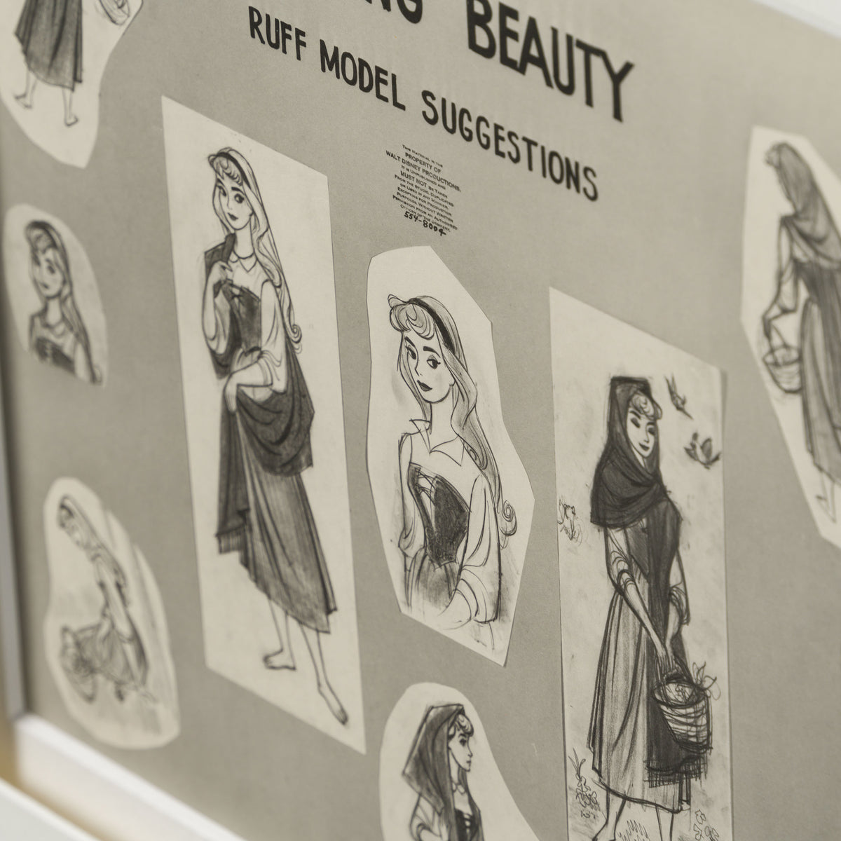 VIN ORI POR 31241 Sleeping Beauty Briar Rose 1 Model Sheet (1959) 6