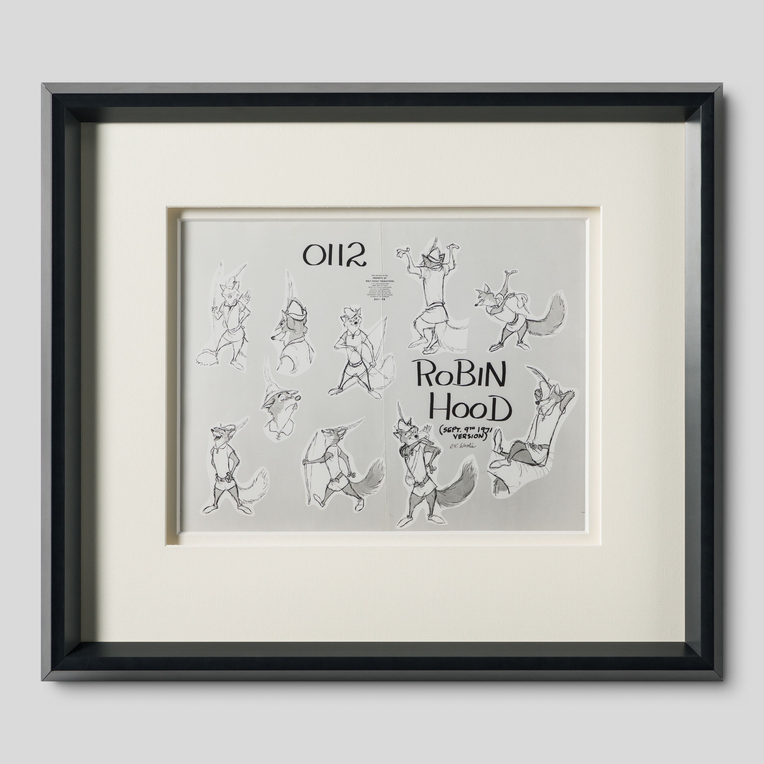 VIN ORI POR 31246 Robin Hood 1 Model Sheet (1973) 1