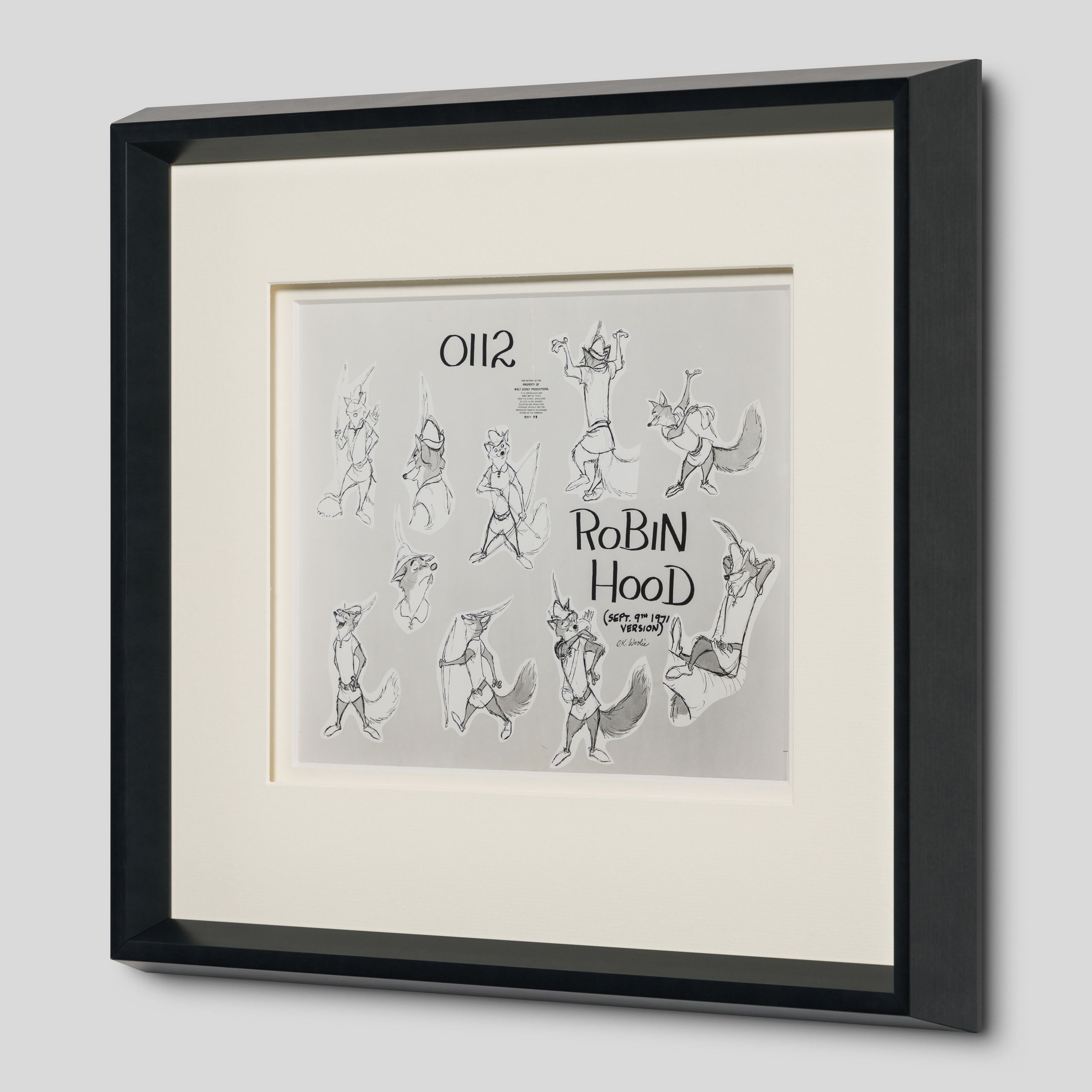 VIN ORI POR 31246 Robin Hood 1 Model Sheet (1973) 2