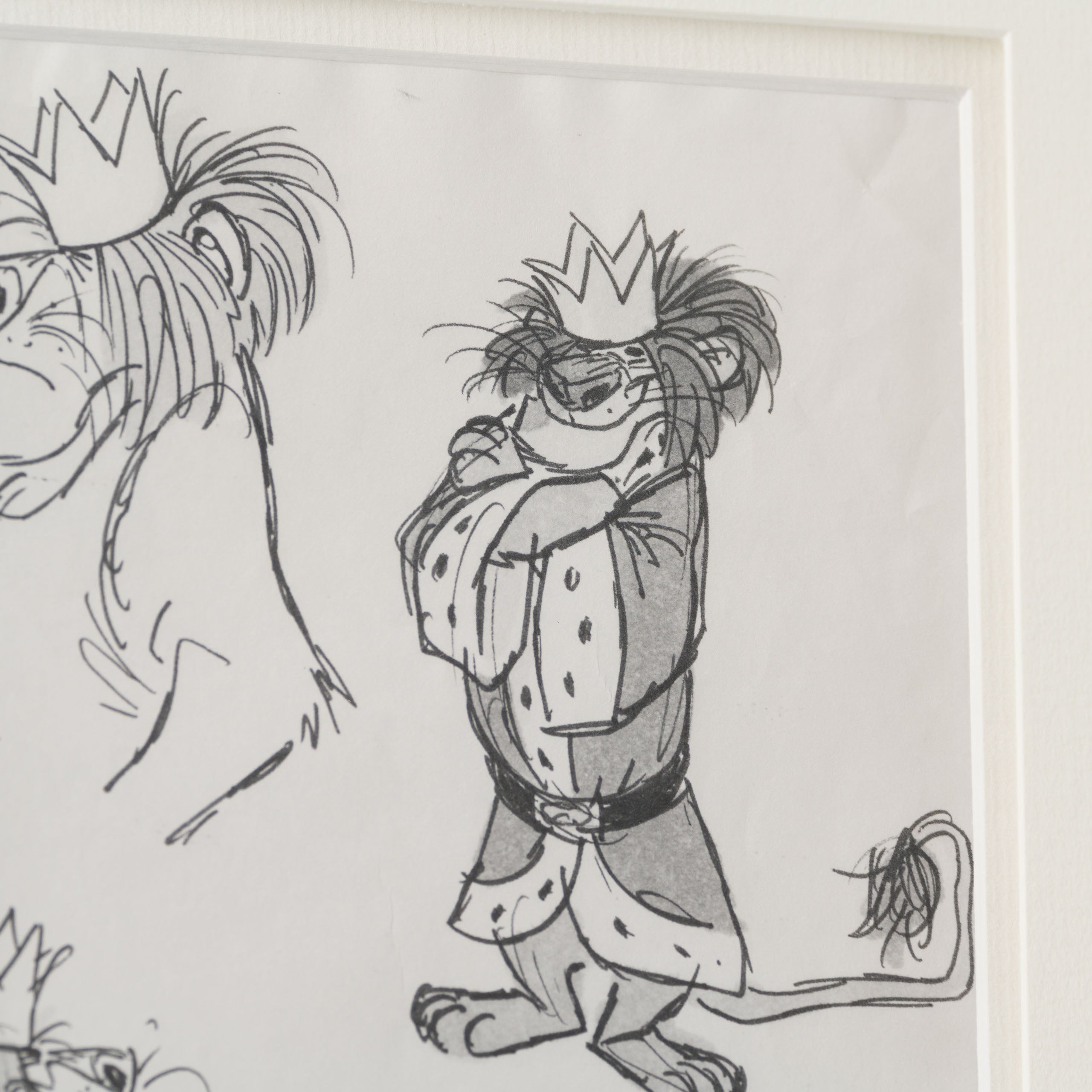 VIN ORI POR 31250 Bedknobs And Broomsticks King Lion Model Sheet (1971) 4