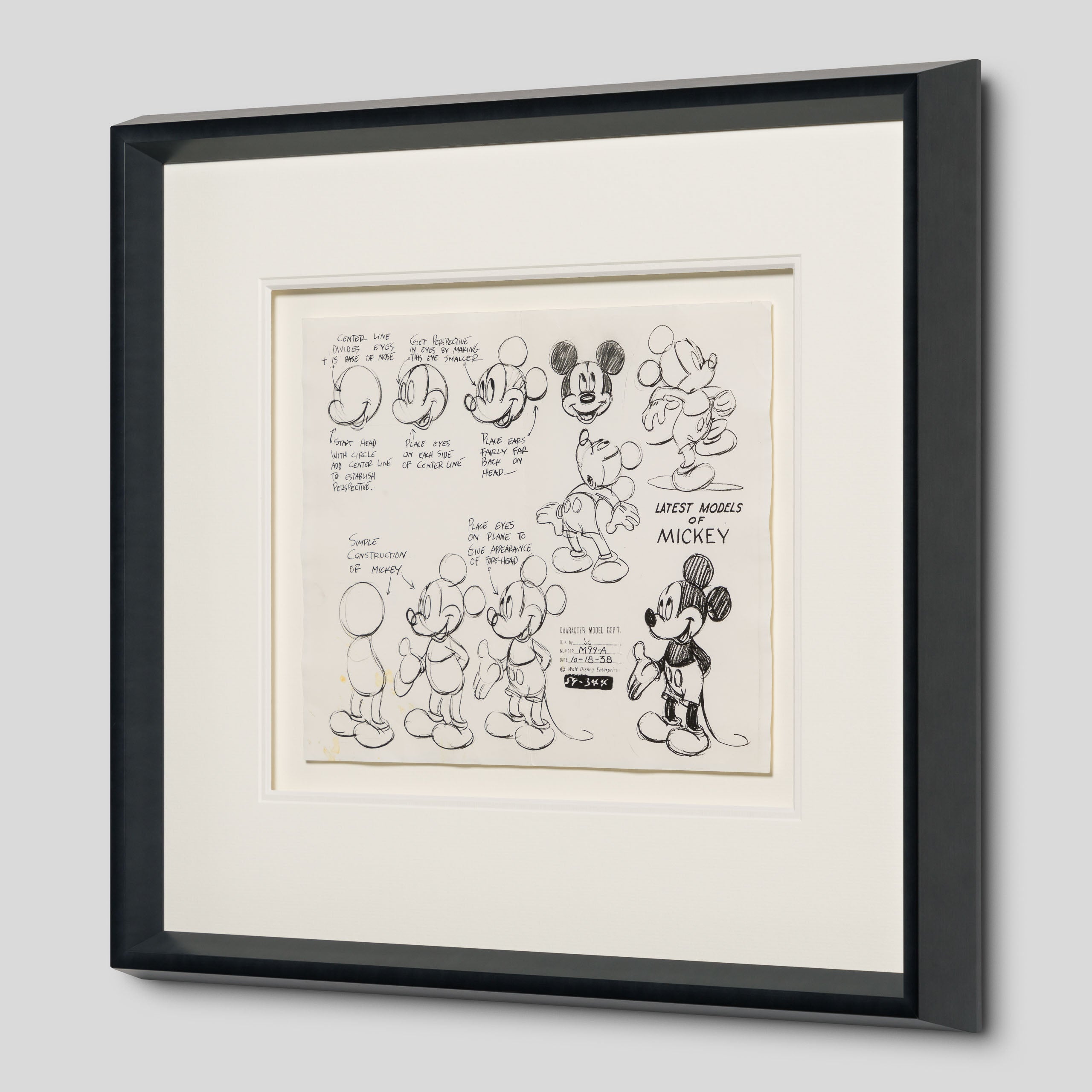 VIN ORI POR 31261 Latest Models Of Mickey 2, Model Sheet (Circa 1940s) 2