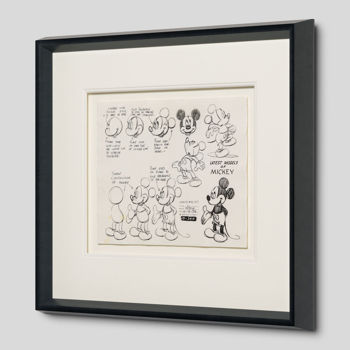 VIN ORI POR 31261 Latest Models Of Mickey 2, Model Sheet (Circa 1940s) 2