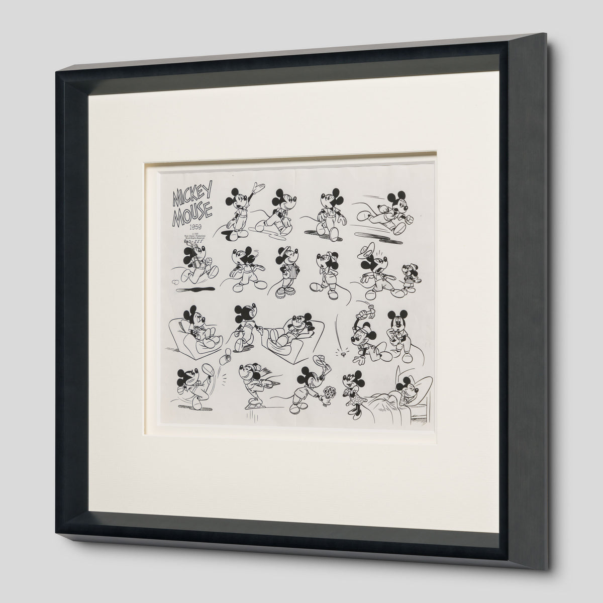 VIN ORI POR 31265 Mickey Mouse With Minnie Mouse Model Sheet (1959) 2