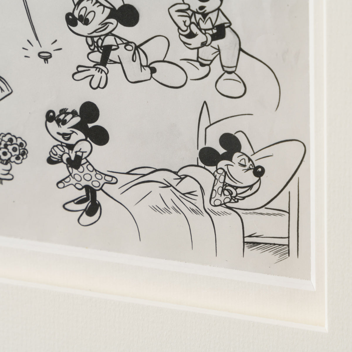 VIN ORI POR 31265 Mickey Mouse With Minnie Mouse Model Sheet (1959) 3