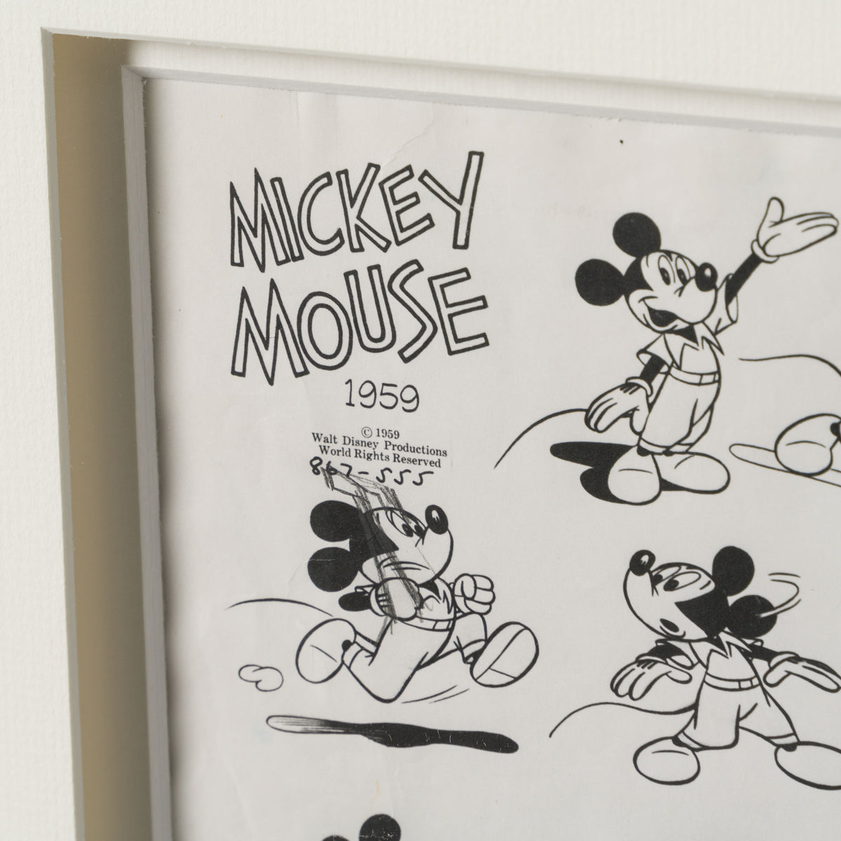 VIN ORI POR 31265 Mickey Mouse With Minnie Mouse Model Sheet (1959) 5
