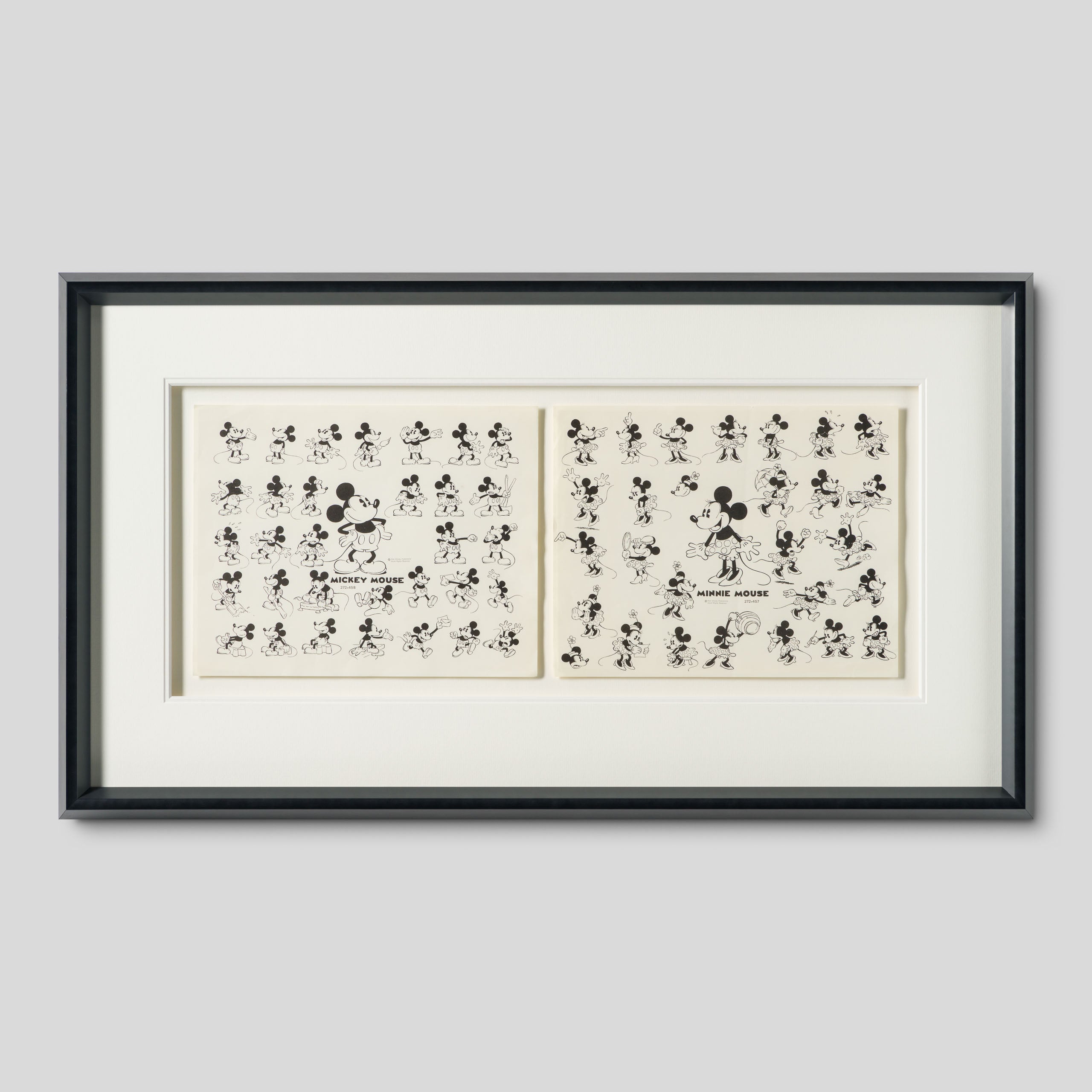 VIN ORI POR 31267 Mickey And Minnie Mouse Set of Model Sheets (Circa 1930s) 1