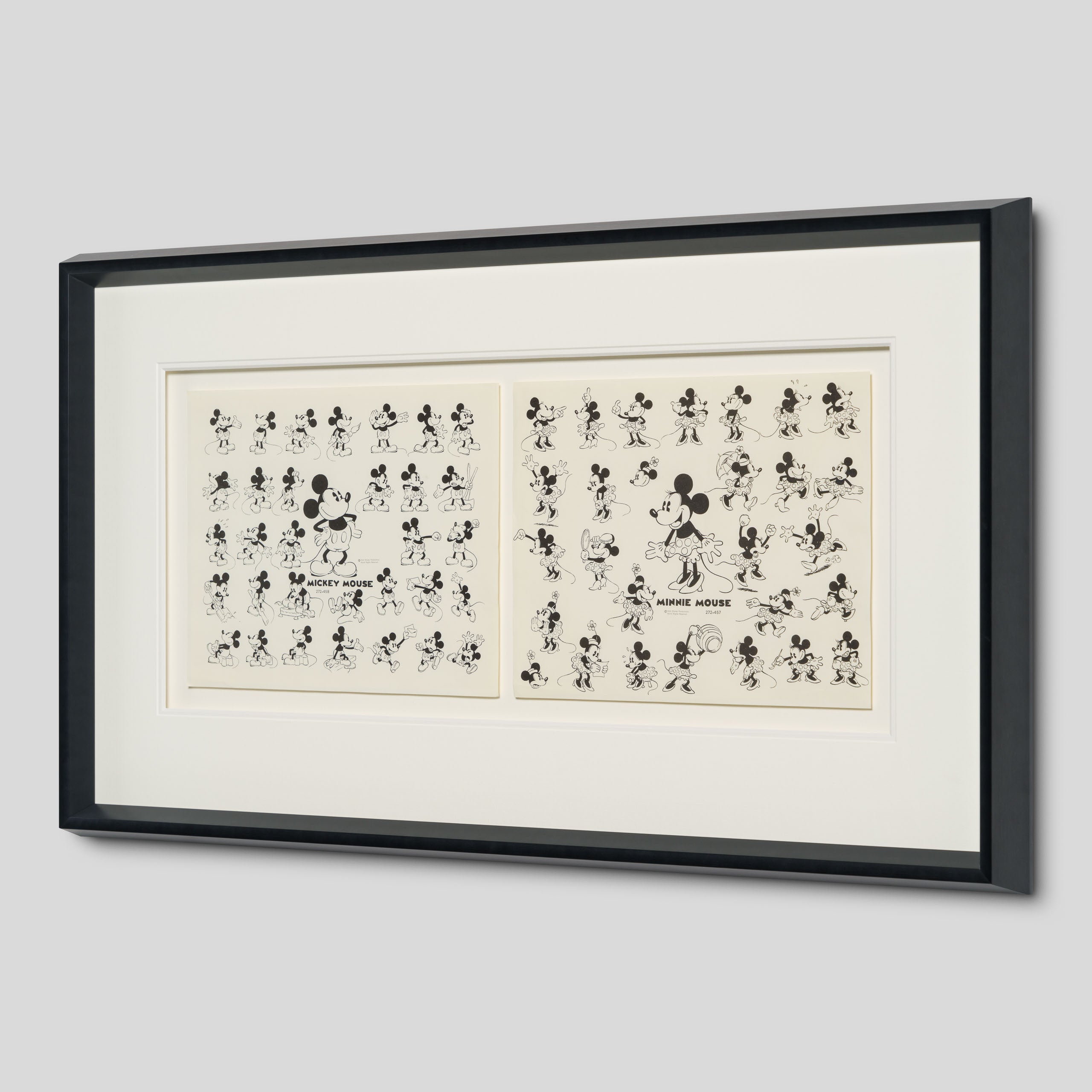 VIN ORI POR 31267 Mickey And Minnie Mouse Set of Model Sheets (Circa 1930s) 2