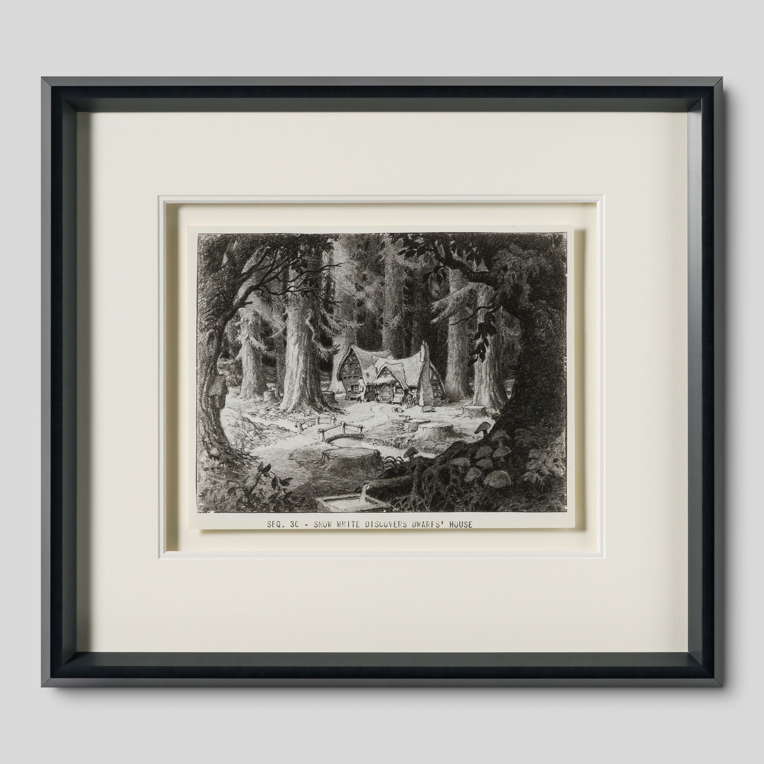 VIN ORI POR 31281 Snow White And The Seven Dwarfs Snow White Discovers Dwarf s House, Layout Sheet (1937) 1