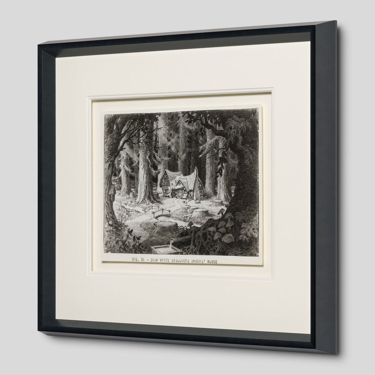 VIN ORI POR 31281 Snow White And The Seven Dwarfs Snow White Discovers Dwarf s House, Layout Sheet (1937) 2