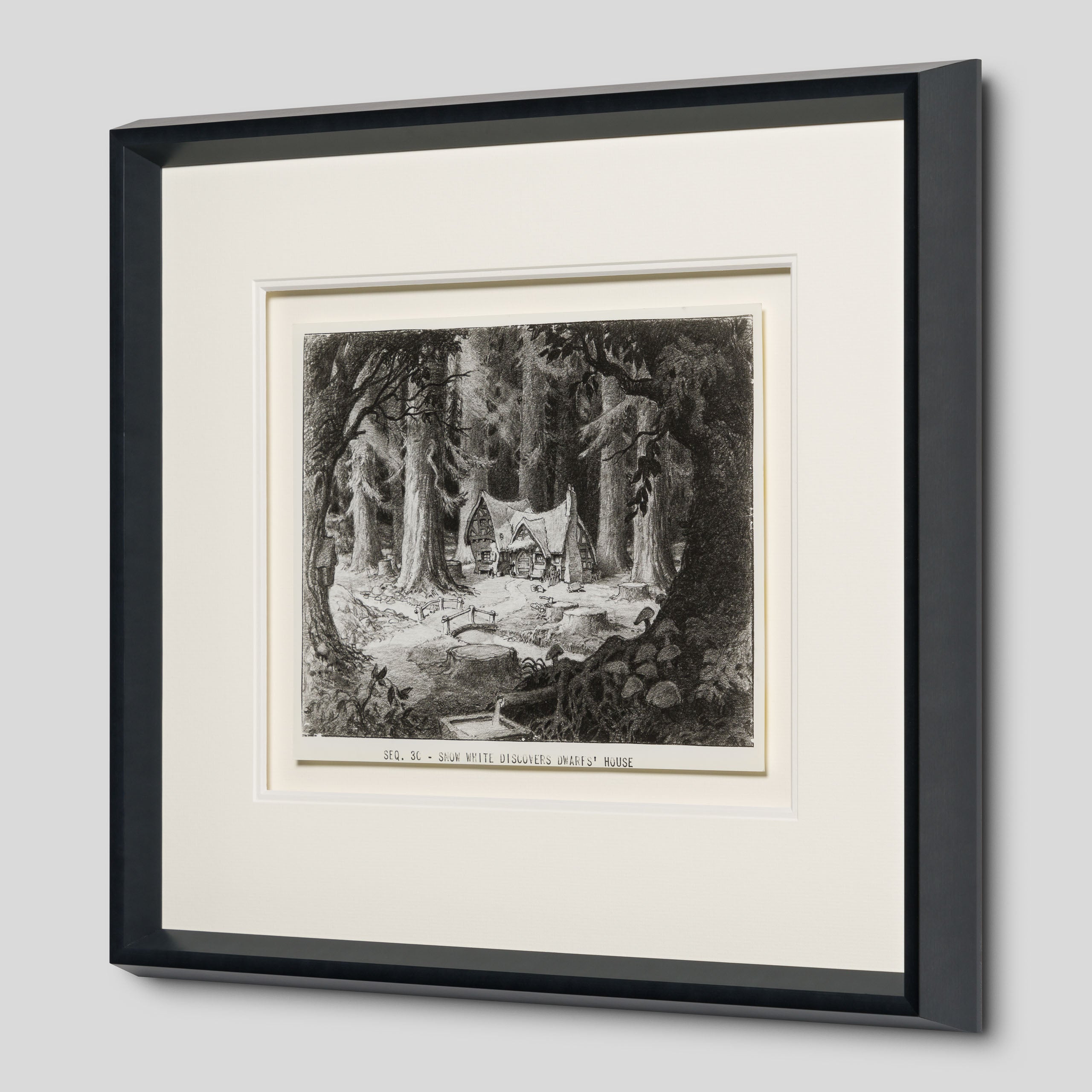 VIN ORI POR 31281 Snow White And The Seven Dwarfs Snow White Discovers Dwarf s House, Layout Sheet (1937) 2