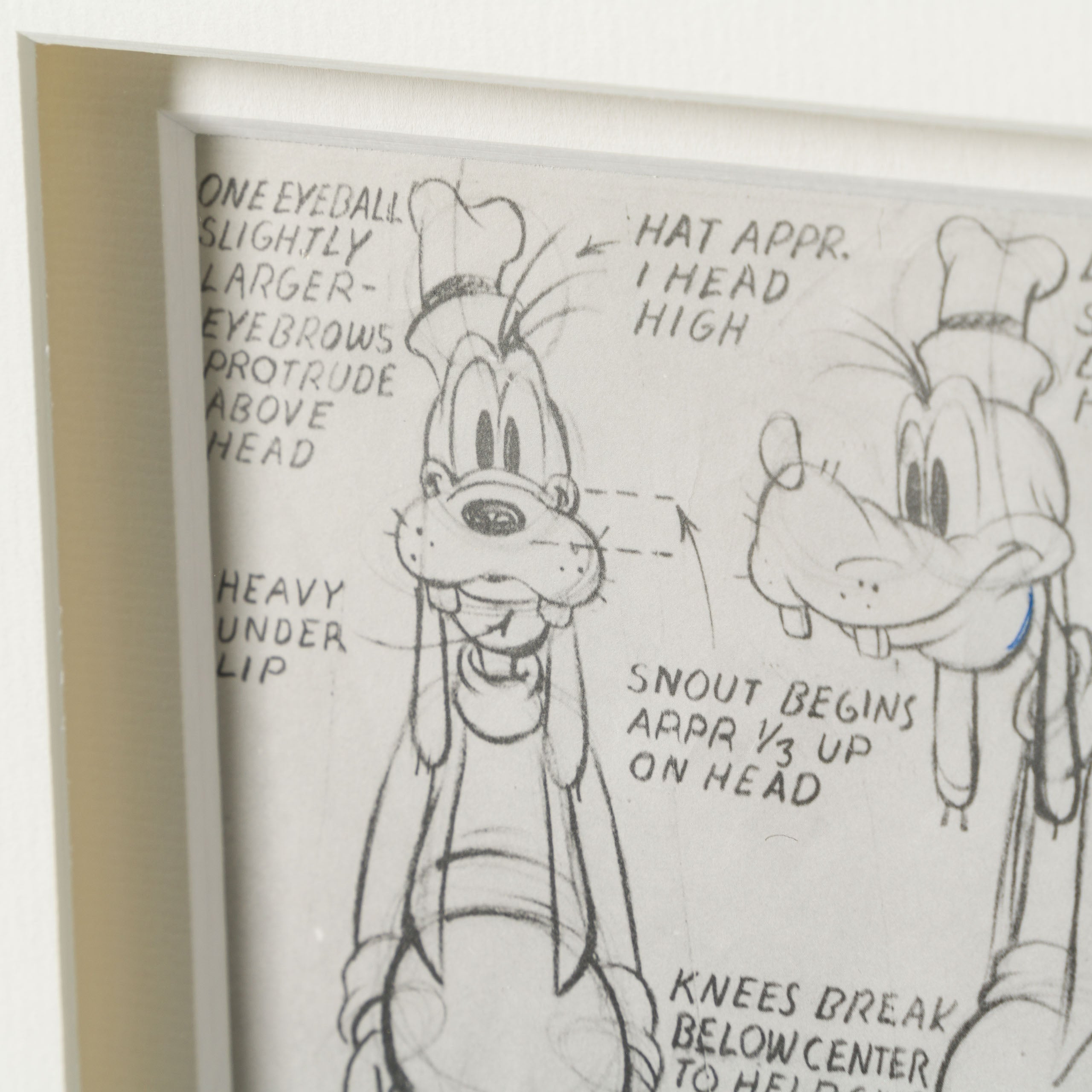 VIN ORI POR 31300 Goofy Full Figure Model Sheet (Circa 1940s) 4