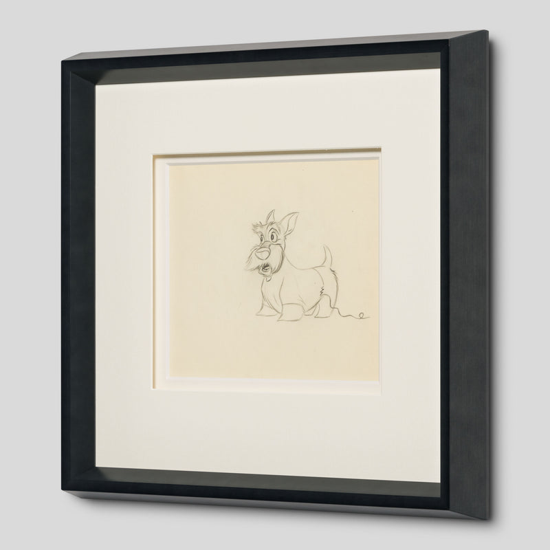 VIN ORI POR 31307 Lady And The Tramp Jock Original Production Drawing (1955) 2