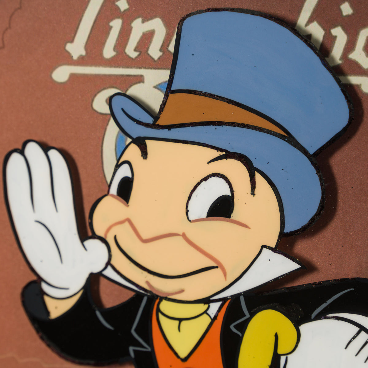 VIN ORI POR 31320 Jiminy Cricket Original Production Cel And Drawing 11 (1970s) signed by Preston Blair 6