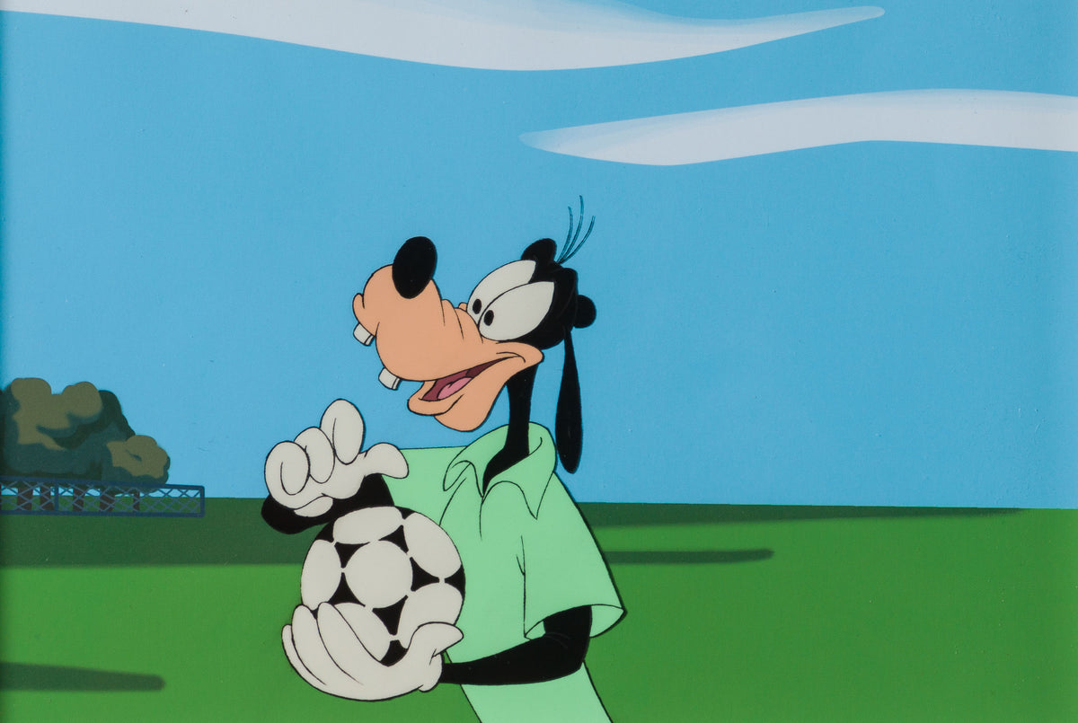 VIN ORI POR 31325 Soccermania Sport Goofy Original Production Cel (1977) 31