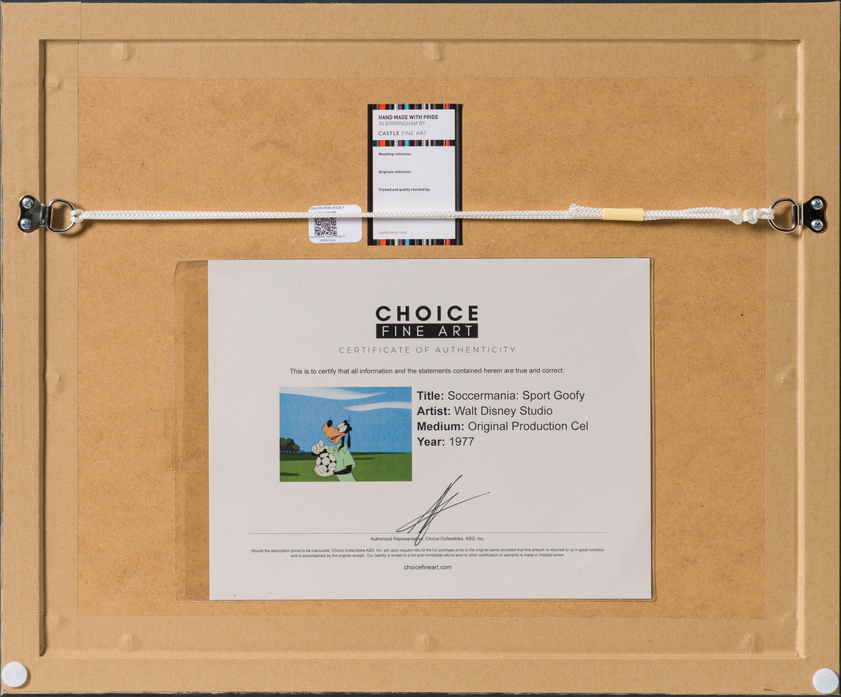 VIN ORI POR 31325 Soccermania Sport Goofy Original Production Cel (1977) 6