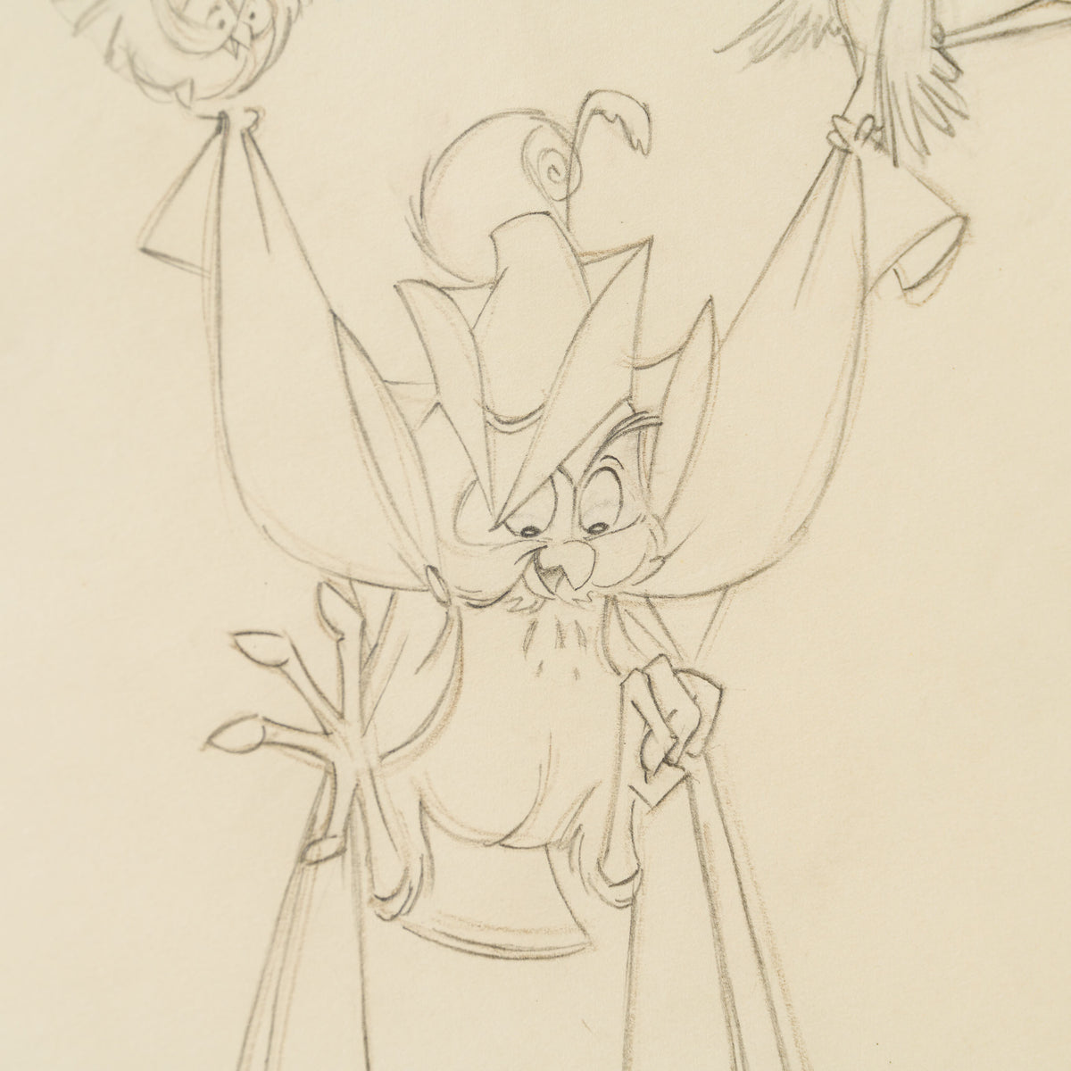 VIN ORI POR 31329 Sleeping Beauty Princess Aurora And Mock Prince Set, Original Production Drawings (1959) 7