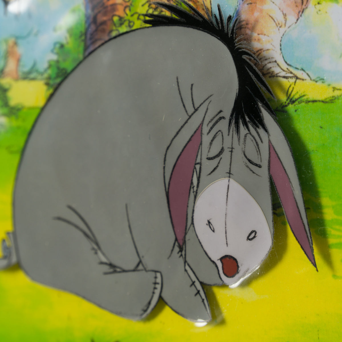 VIN ORI POR 31332 Winnie The Pooh And The Honey Tree Eeyore And Bee, Original Production Cel (1977) 4