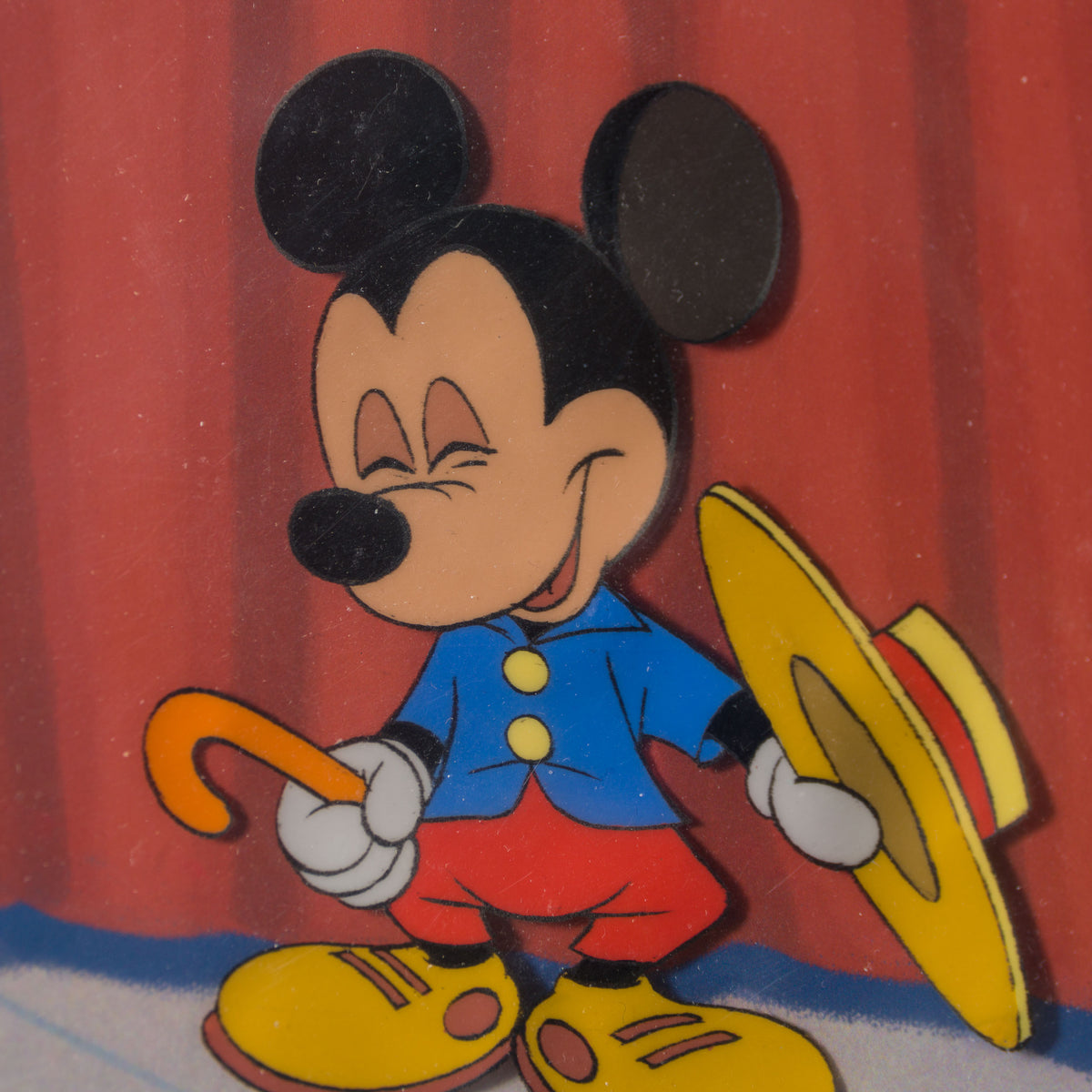VIN ORI POR 31342 Wonderful World Of Color Black White Mickey And Color Mickey 2, Original Production Cel (Circa 1960s) 5