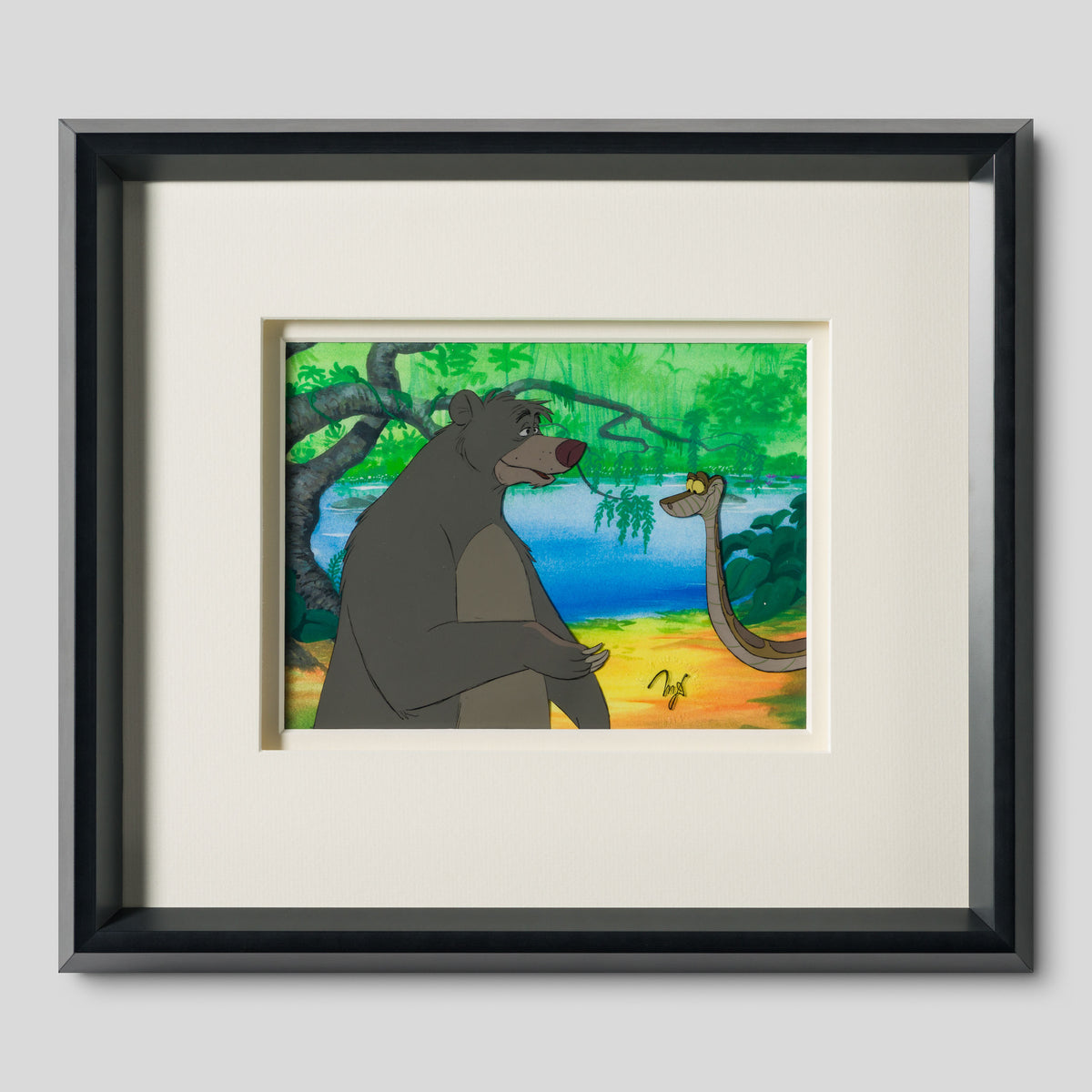VIN ORI POR 31351 The Jungle Book Baloo And Kaa Original Production Cel (1967) 1