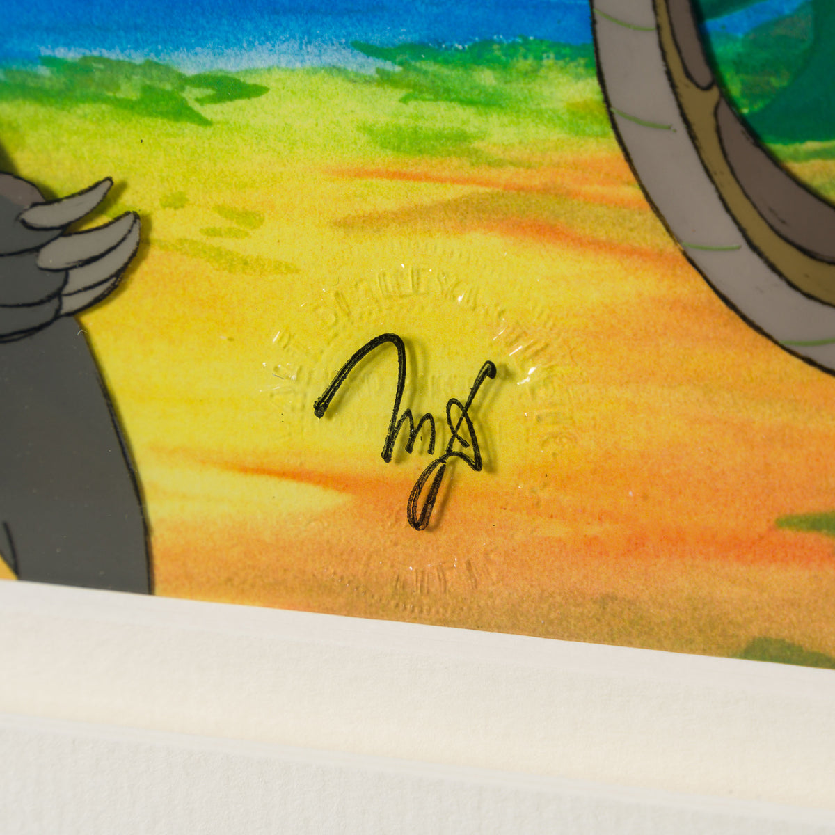 VIN ORI POR 31351 The Jungle Book Baloo And Kaa Original Production Cel (1967) 4