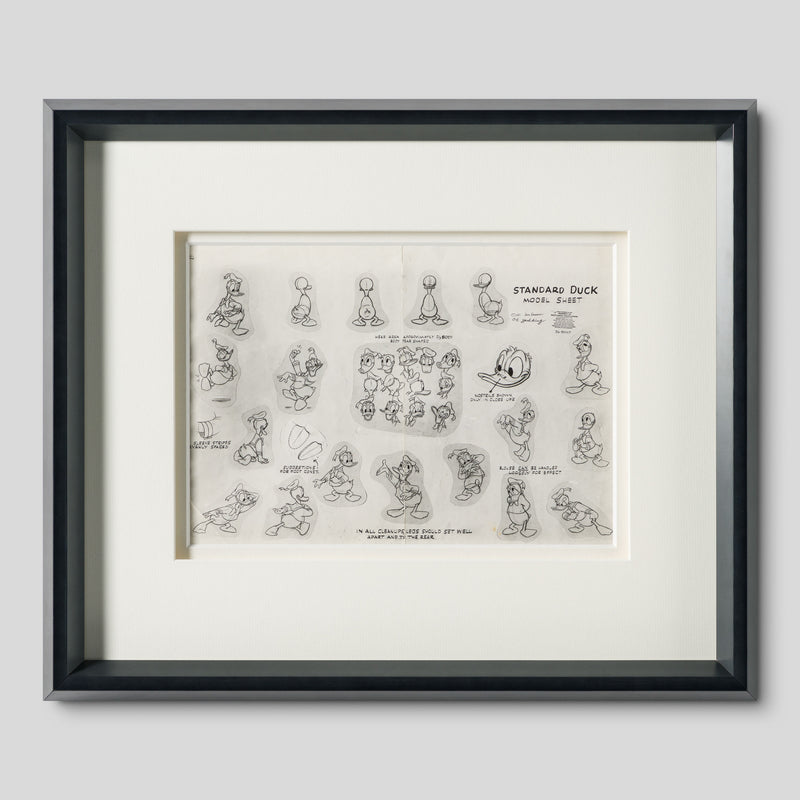 VIN ORI POR 31353 Donald Duck, Standard Duck Models Model Sheet (Circa 1950s) 1