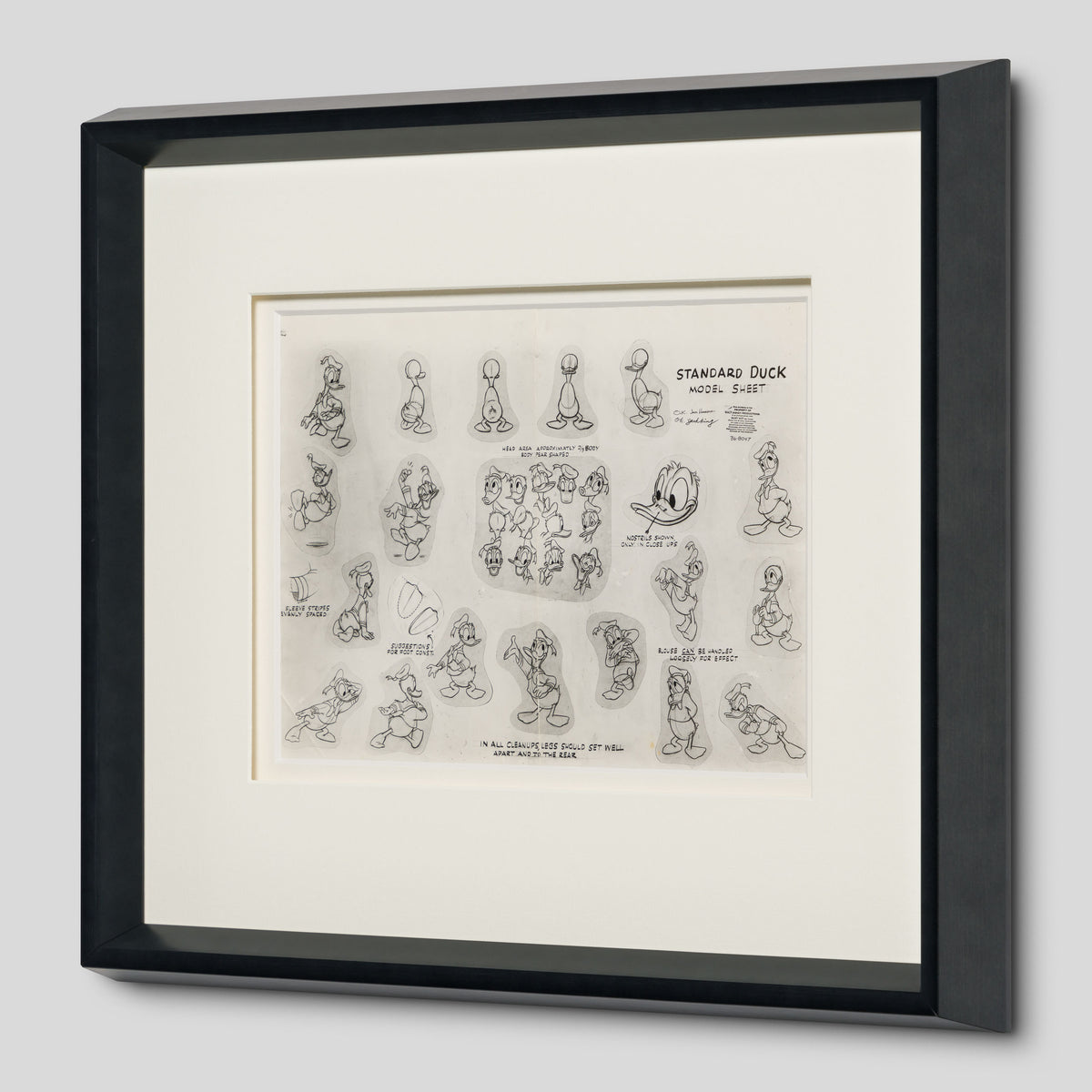 VIN ORI POR 31353 Donald Duck, Standard Duck Models Model Sheet (Circa 1950s) 2