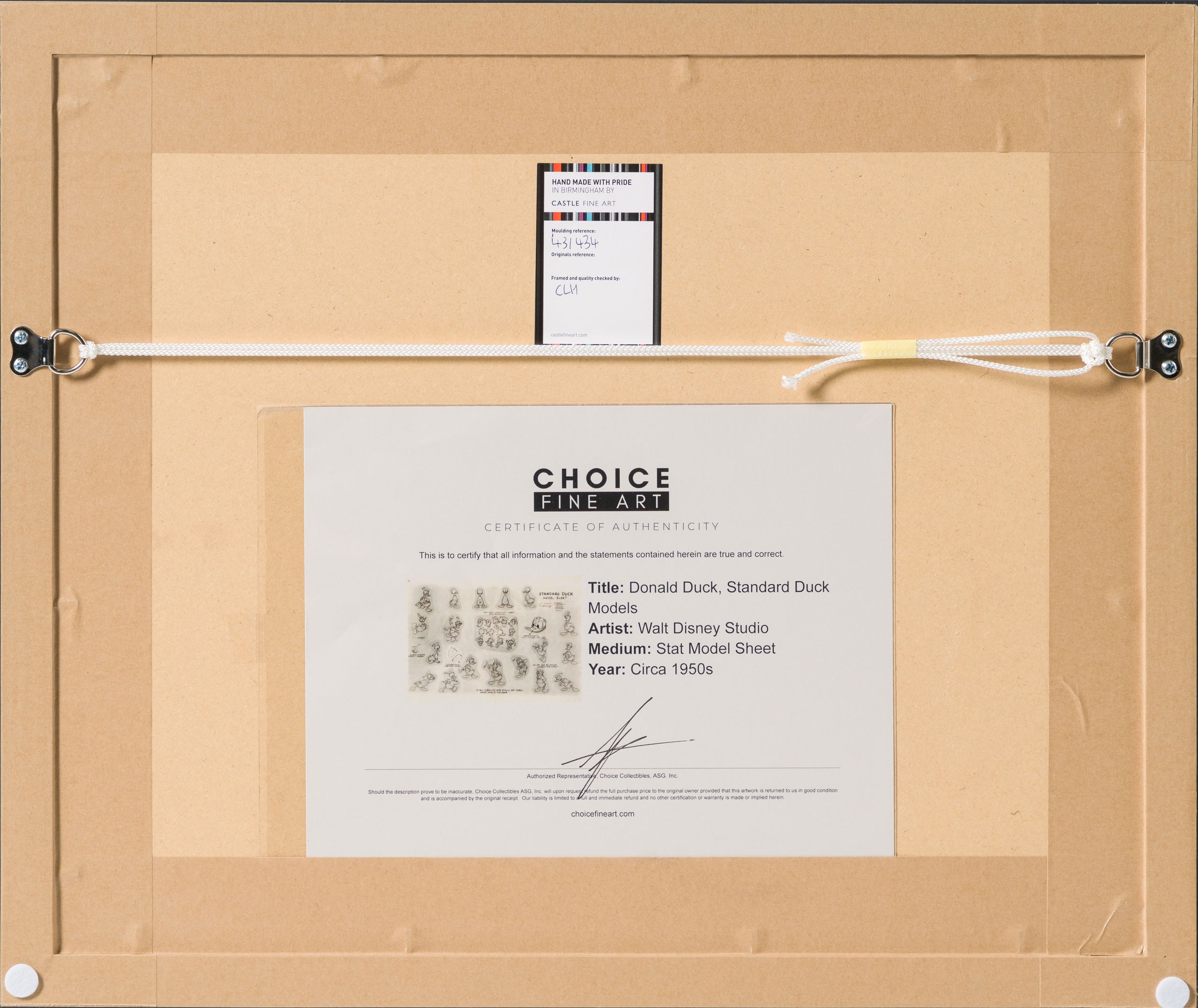 VIN ORI POR 31353 Donald Duck, Standard Duck Models Model Sheet (Circa 1950s) 7