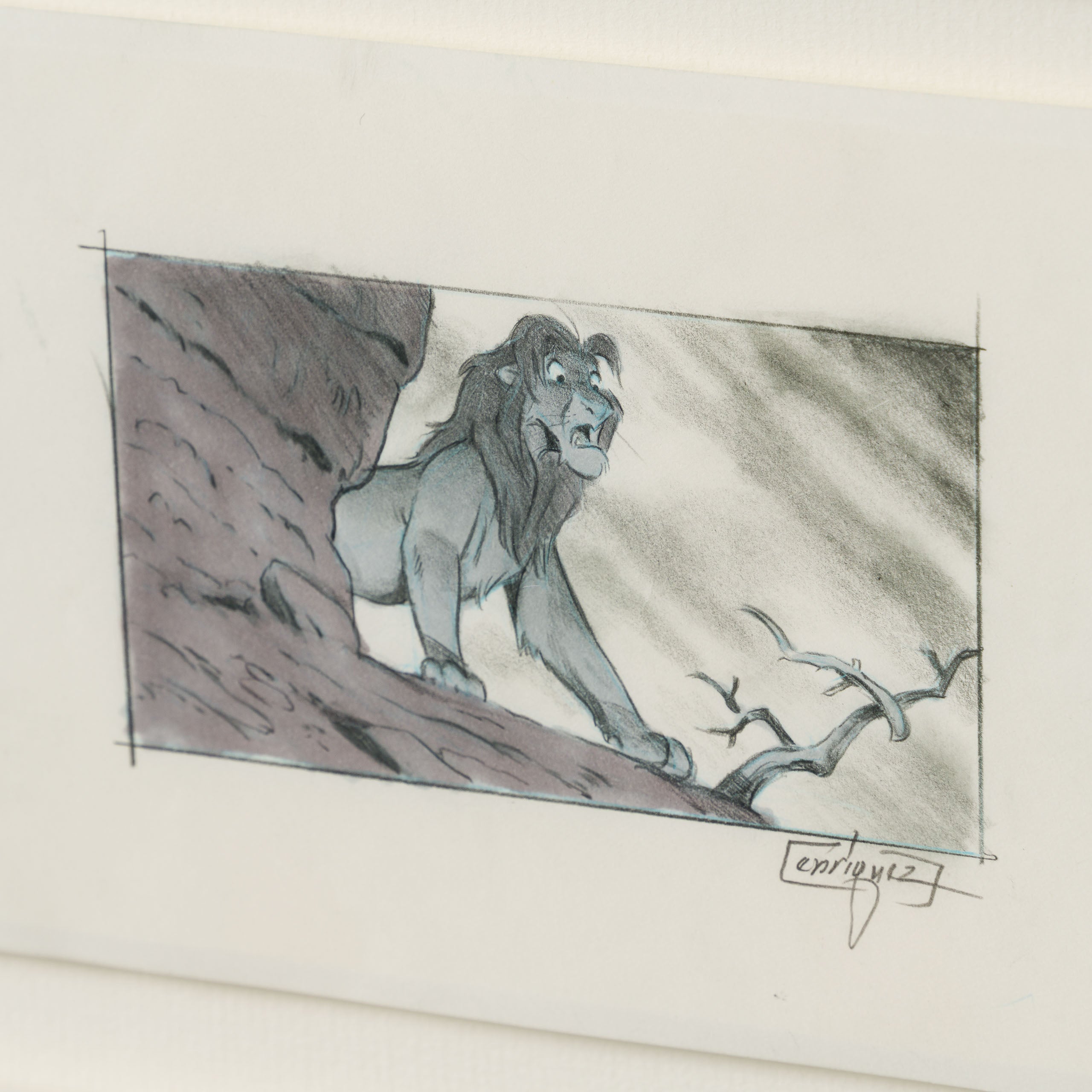 VIN ORI POR 31365 The Lion King, Storyboard Sequence of 9 by artist Thom Enriquez (1994) 8