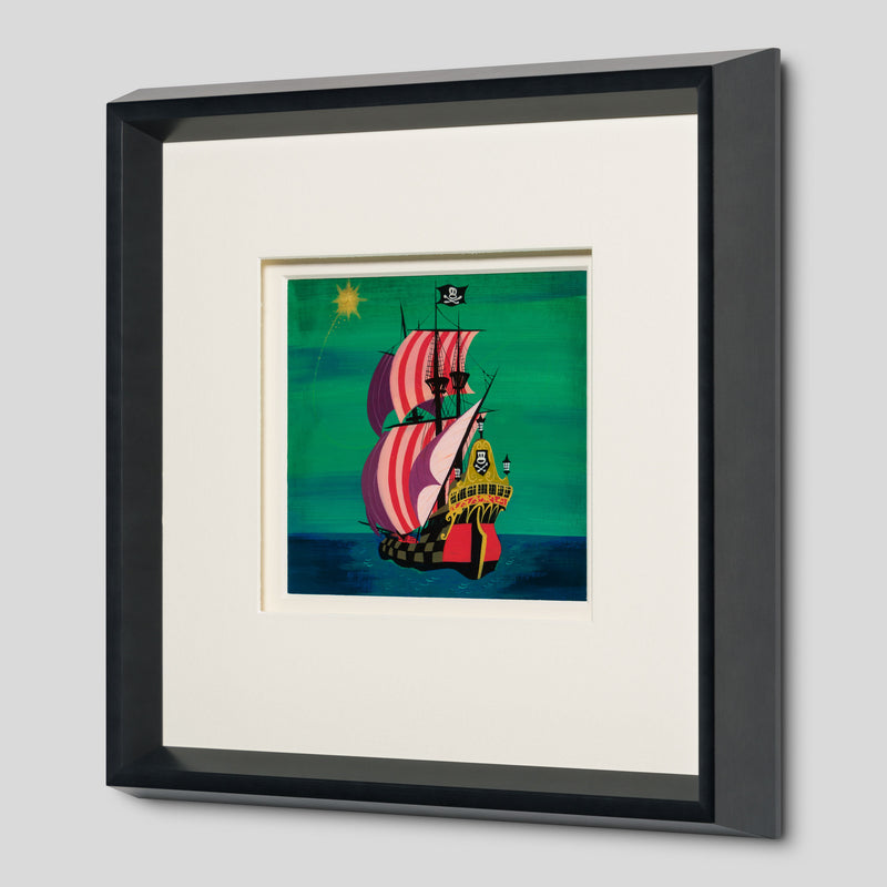 VIN ORI POR 31368 Peter Pan Jolly Roger (1953) Concept Art by artist Mary Blair 2