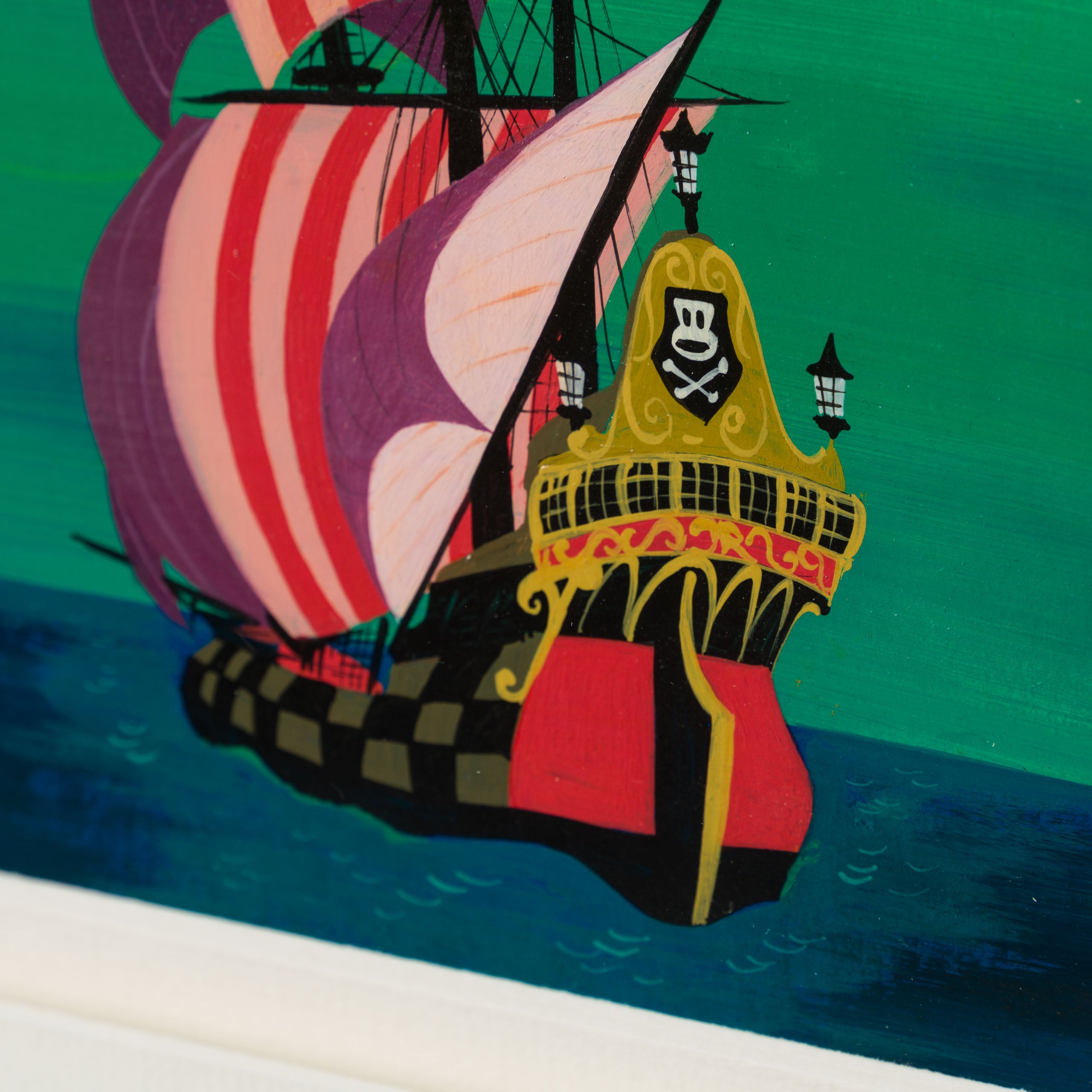 VIN ORI POR 31368 Peter Pan Jolly Roger (1953) Concept Art by artist Mary Blair 3