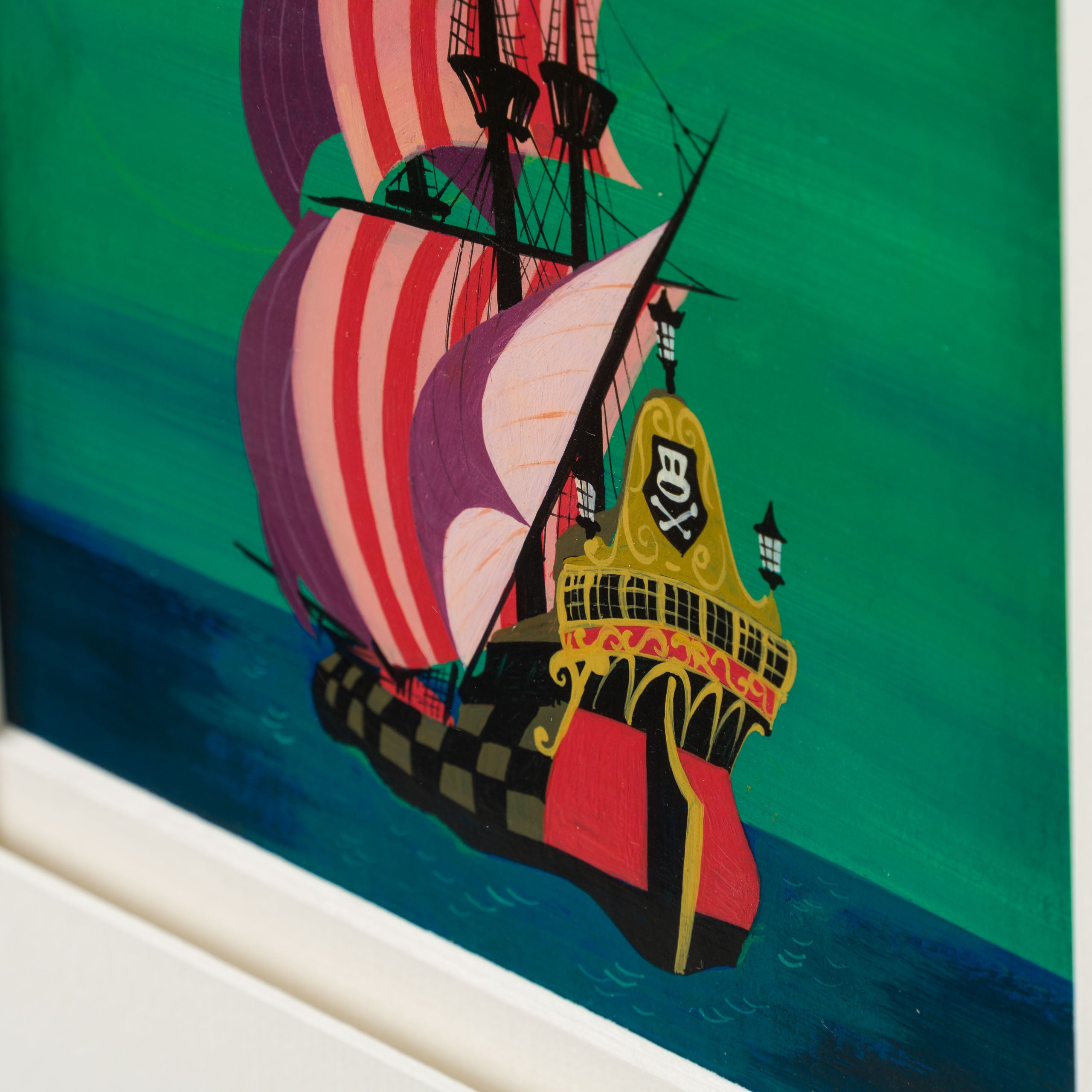 VIN ORI POR 31368 Peter Pan Jolly Roger (1953) Concept Art by artist Mary Blair 6