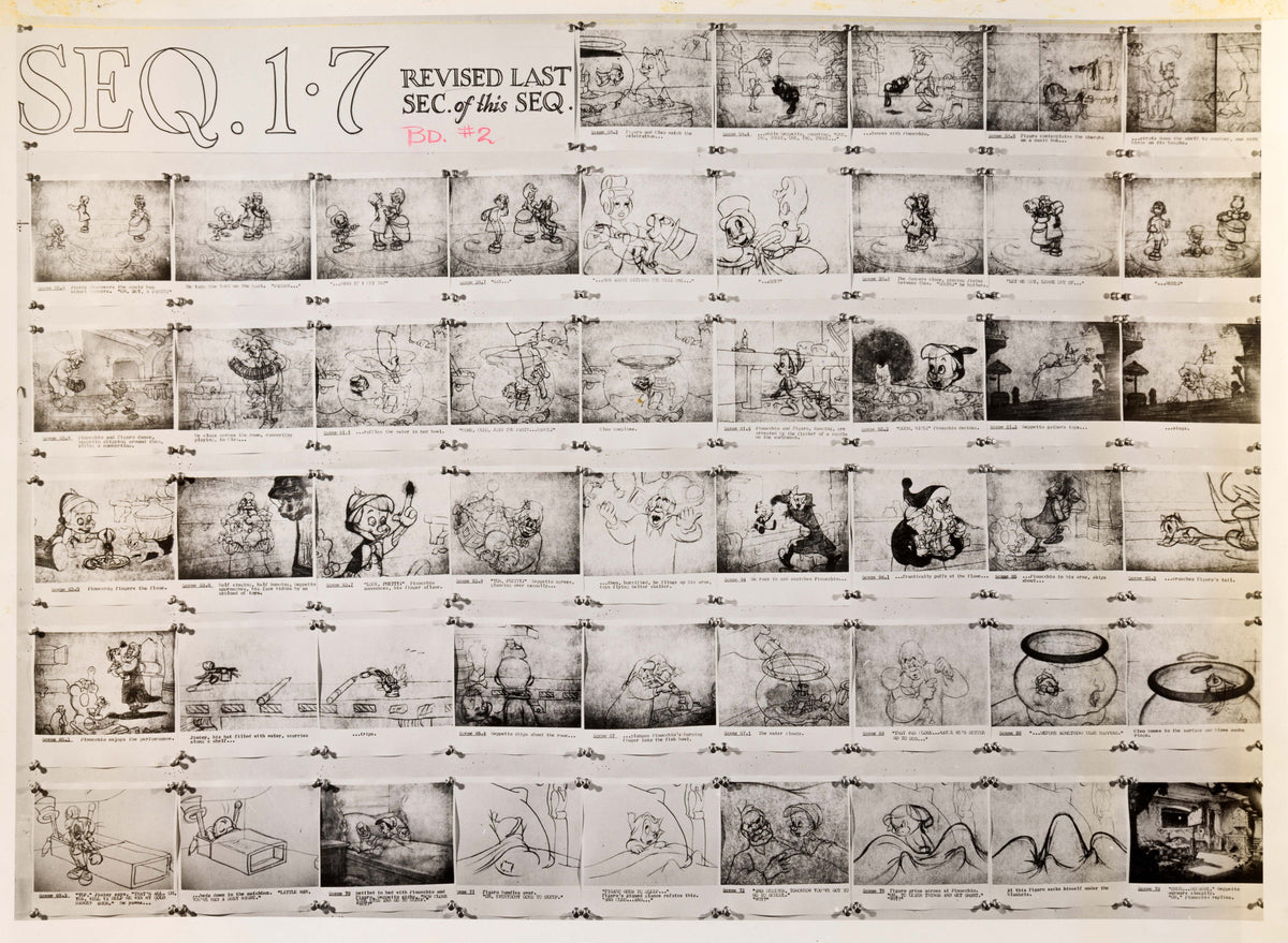 VIN Pinocchio Continuity Stat Sheet £595 28x35 5cm 2