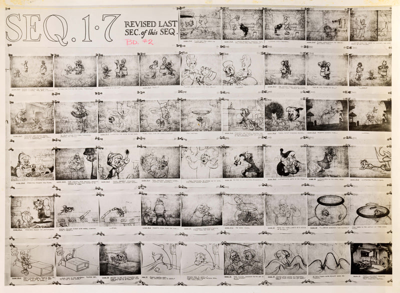 VIN Pinocchio Continuity Stat Sheet £595 28x35 5cm 2