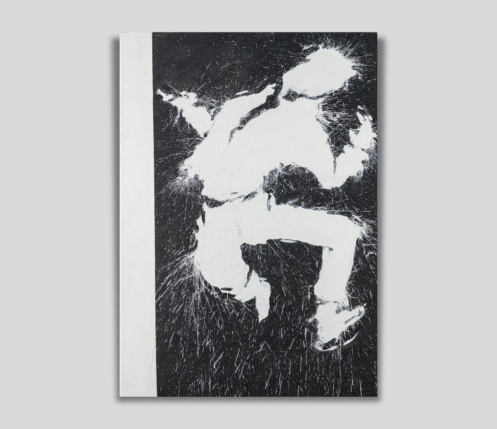 White Jumping Shadowman 1 shadow