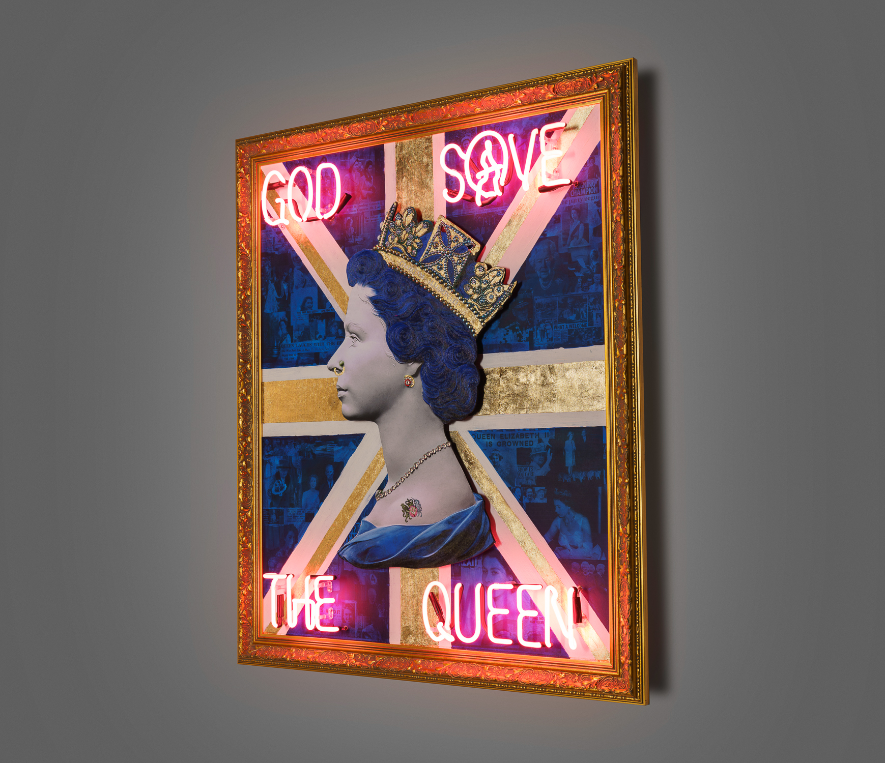 God Save The Queen 278 Illuminati Neon Castle Fine Art