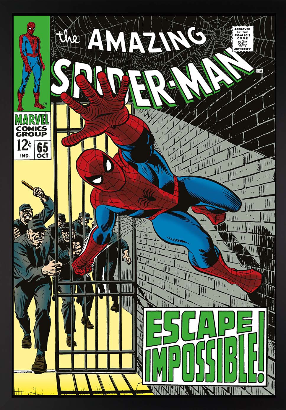 The Amazing Spider-Man #65 - Escape Impossible! - Boxed Canvas | Marvel |  Castle Fine Art