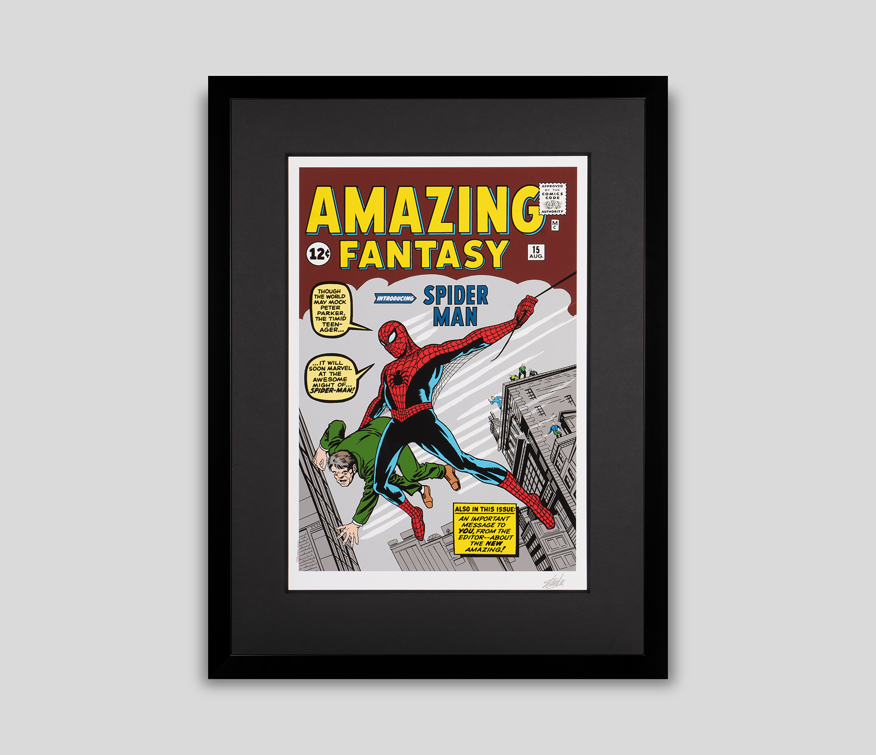 Amazing Fantasy #15 - Introducing Spider-Man (Giclée on paper)