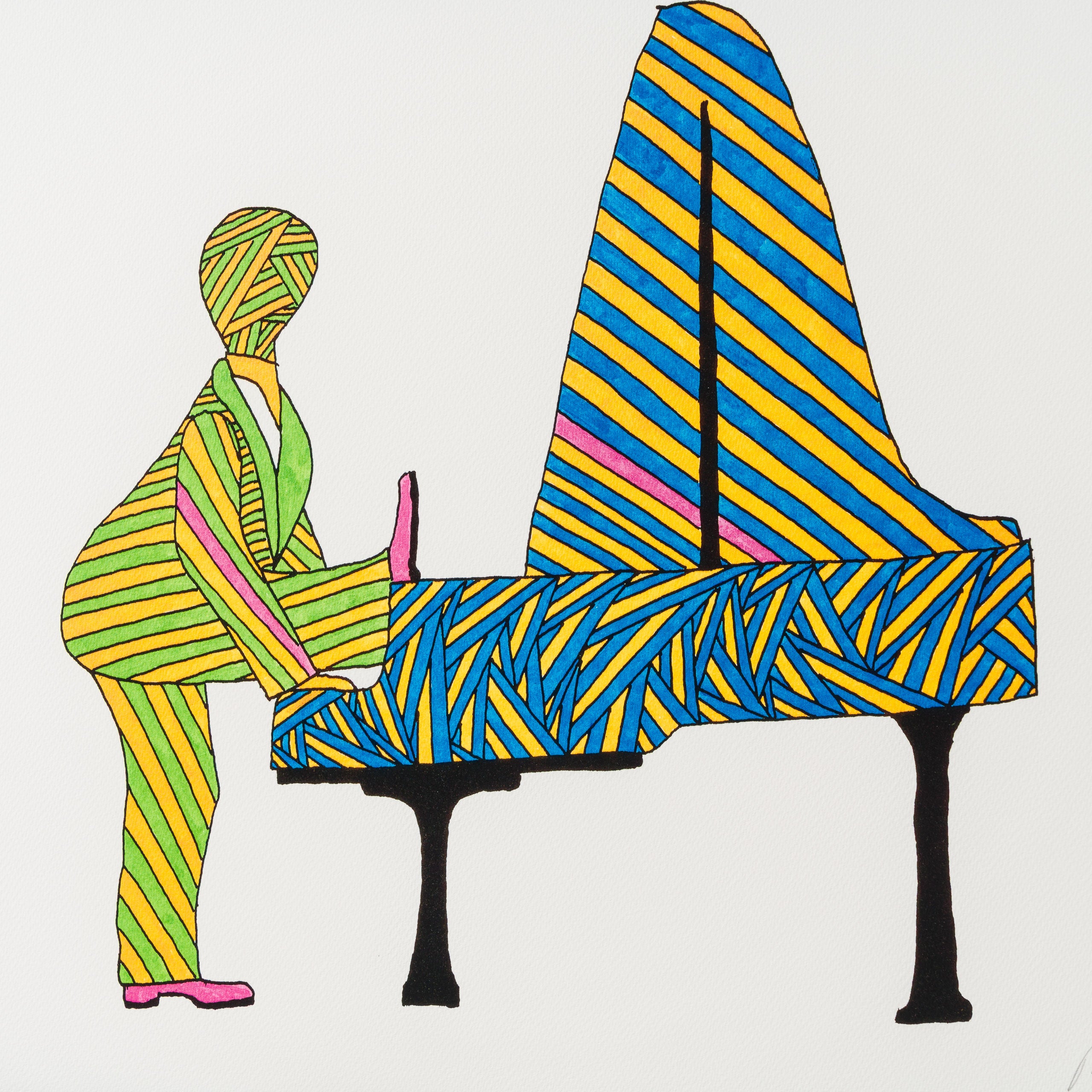 Saturday Night | Green & Yellow Suit | Large