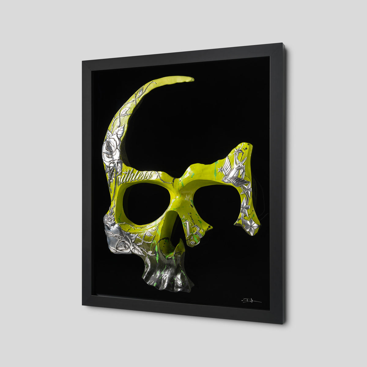 Faithless Skull Relic (Lime And Silver Leaf)